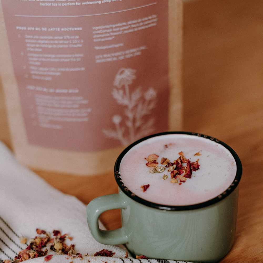 Latté nocturne rose - Rose et Camomille
