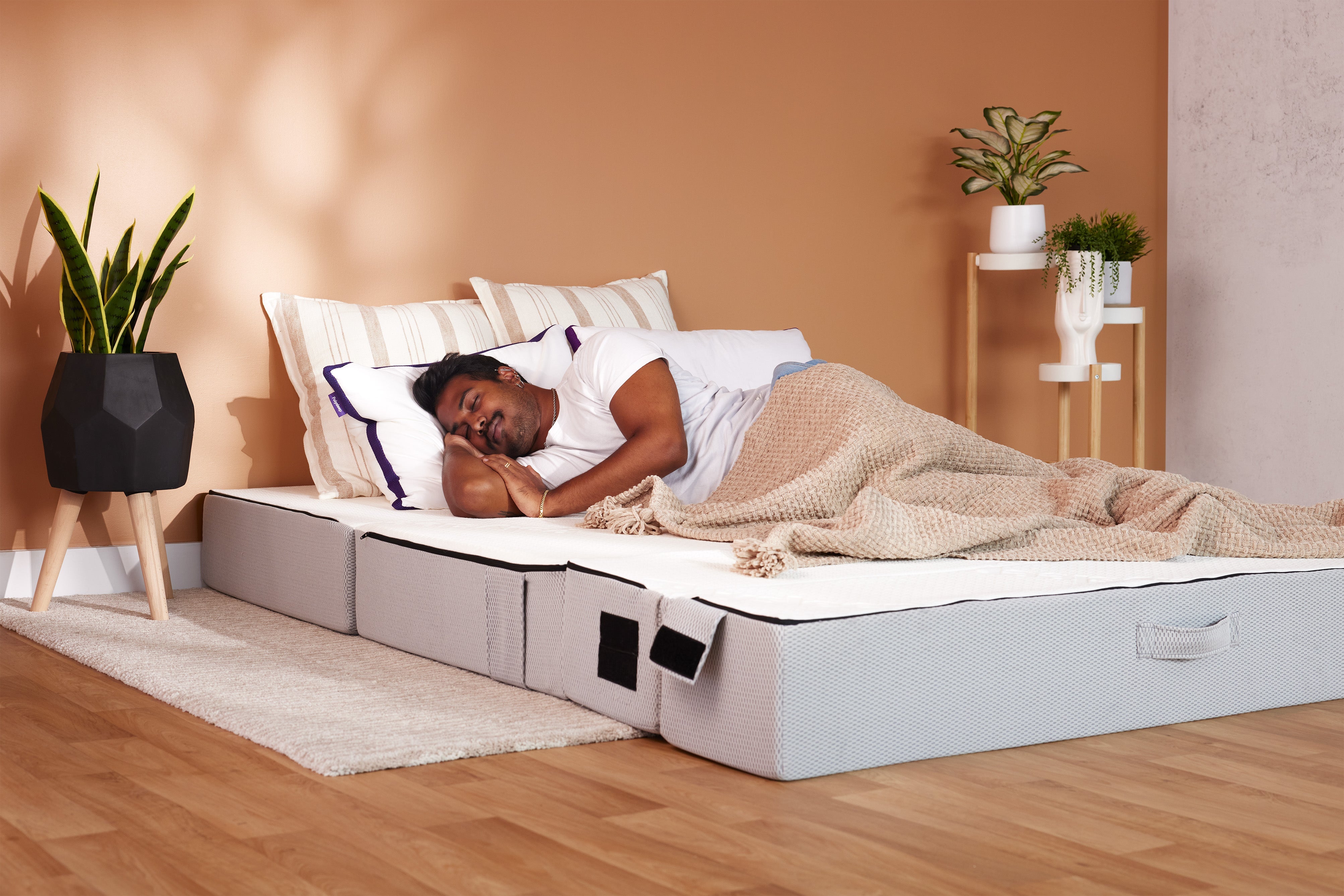 Le Polycouch - Matelas Pliable en Mousse Mémoire & Divan