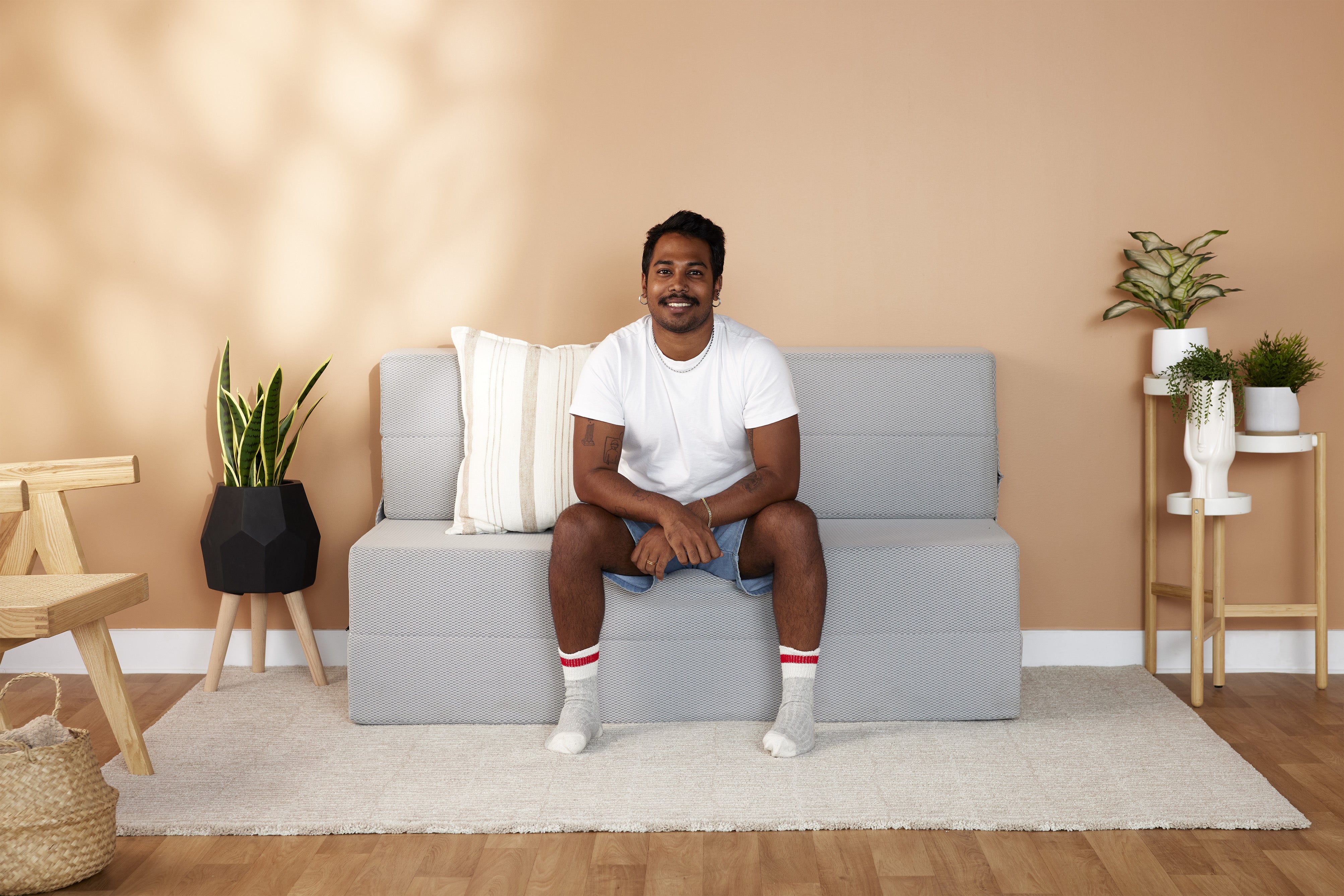 Le Polycouch - Matelas Pliable en Mousse Mémoire & Divan