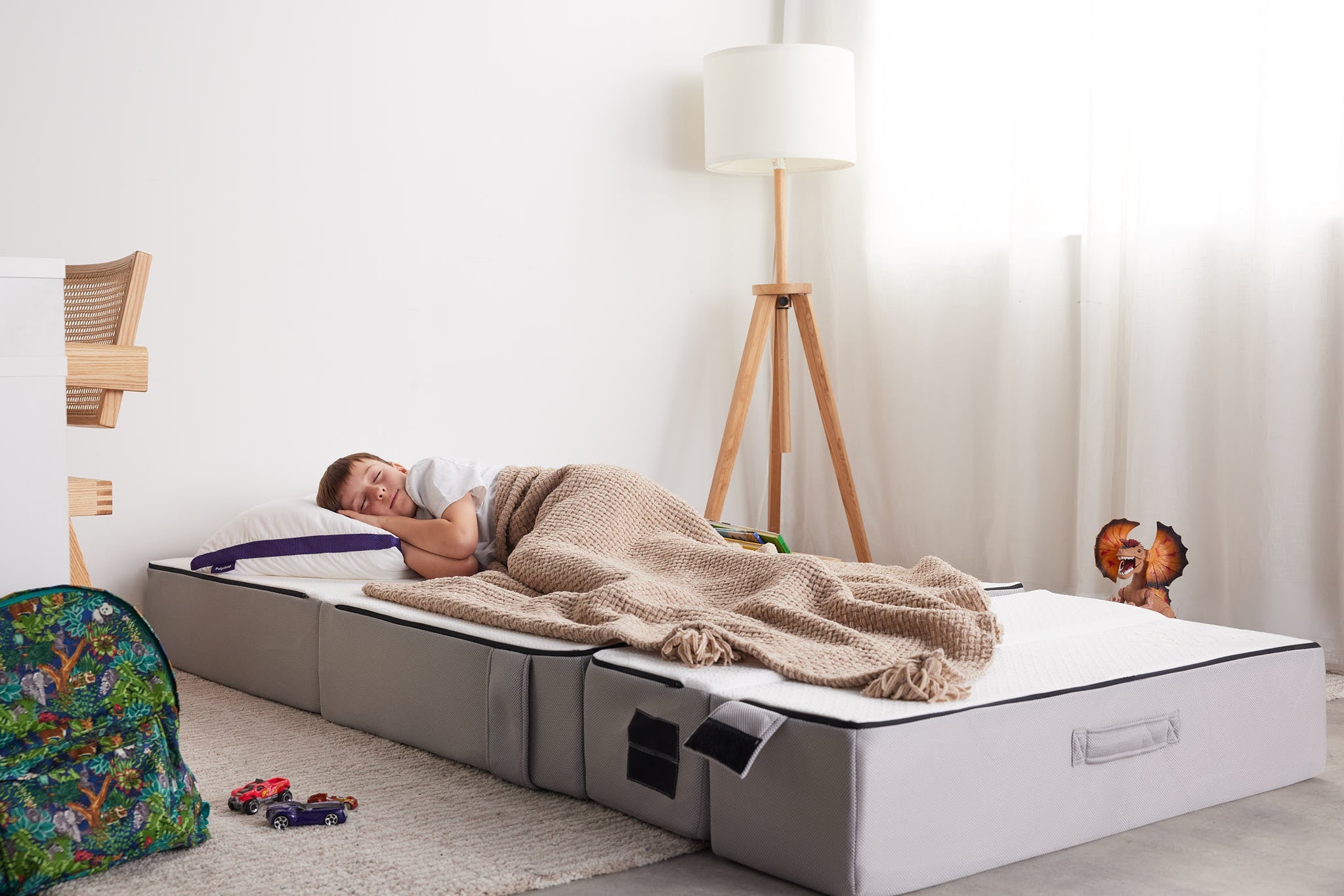Le Polycouch - Matelas Pliable en Mousse Mémoire & Divan