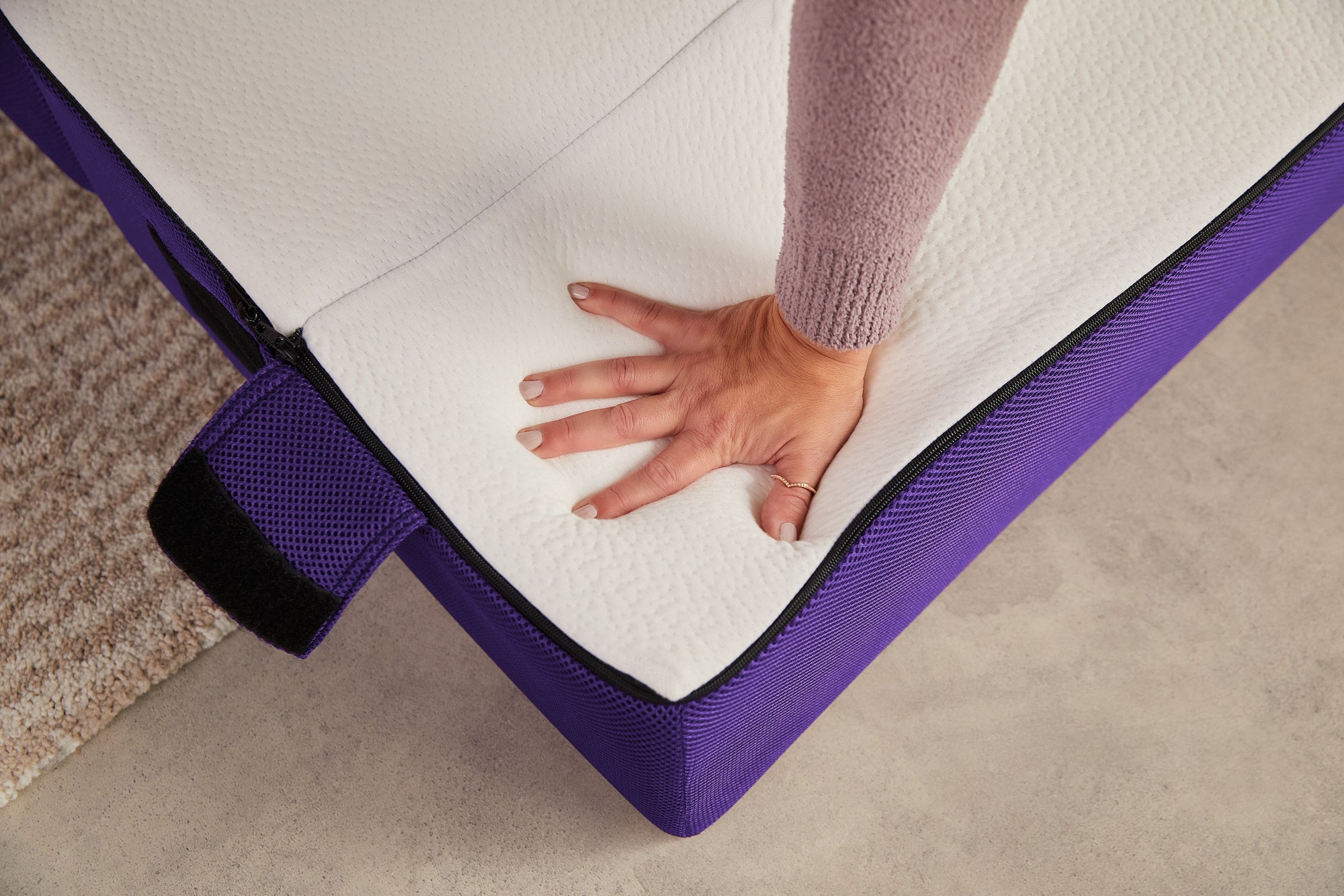 Le Polycouch - Matelas Pliable en Mousse Mémoire & Divan