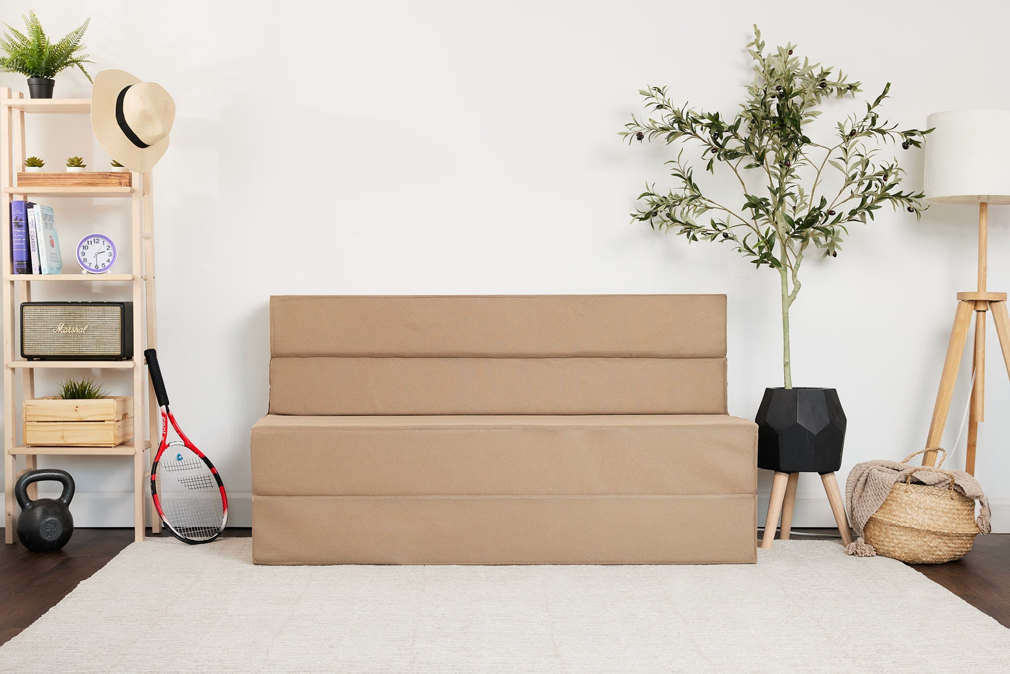 Le Polycouch - Matelas Pliable en Mousse Mémoire & Divan