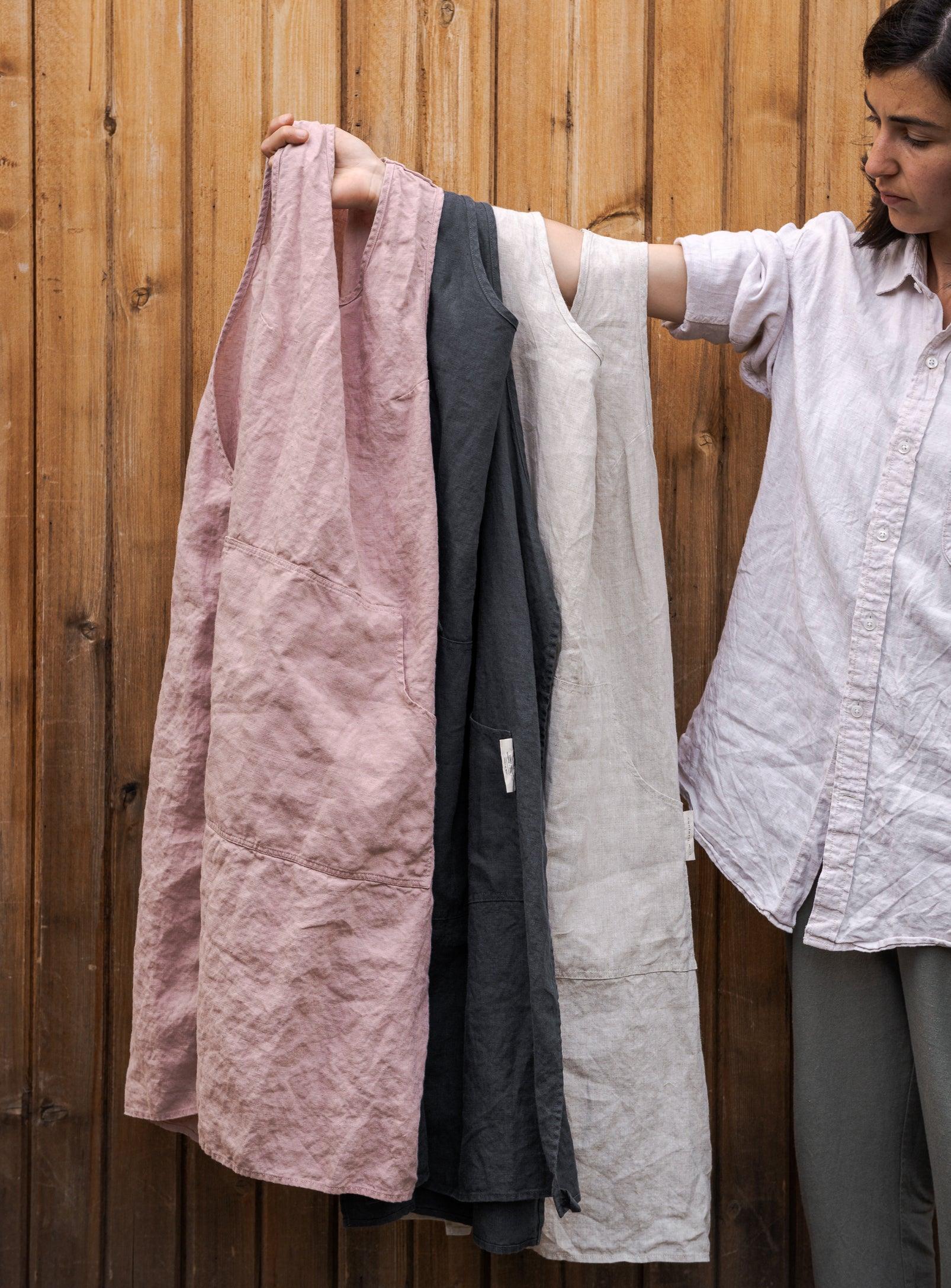 Linen Gardener Apron - Oatmeal