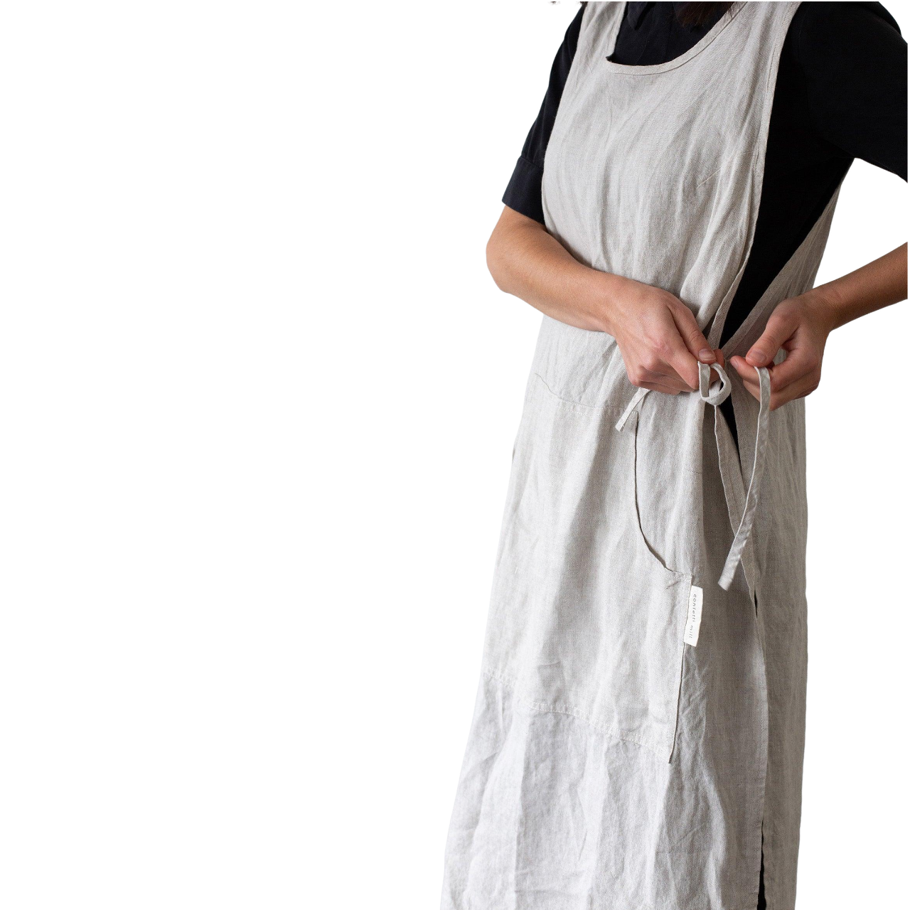 Linen Gardener Apron - Oatmeal