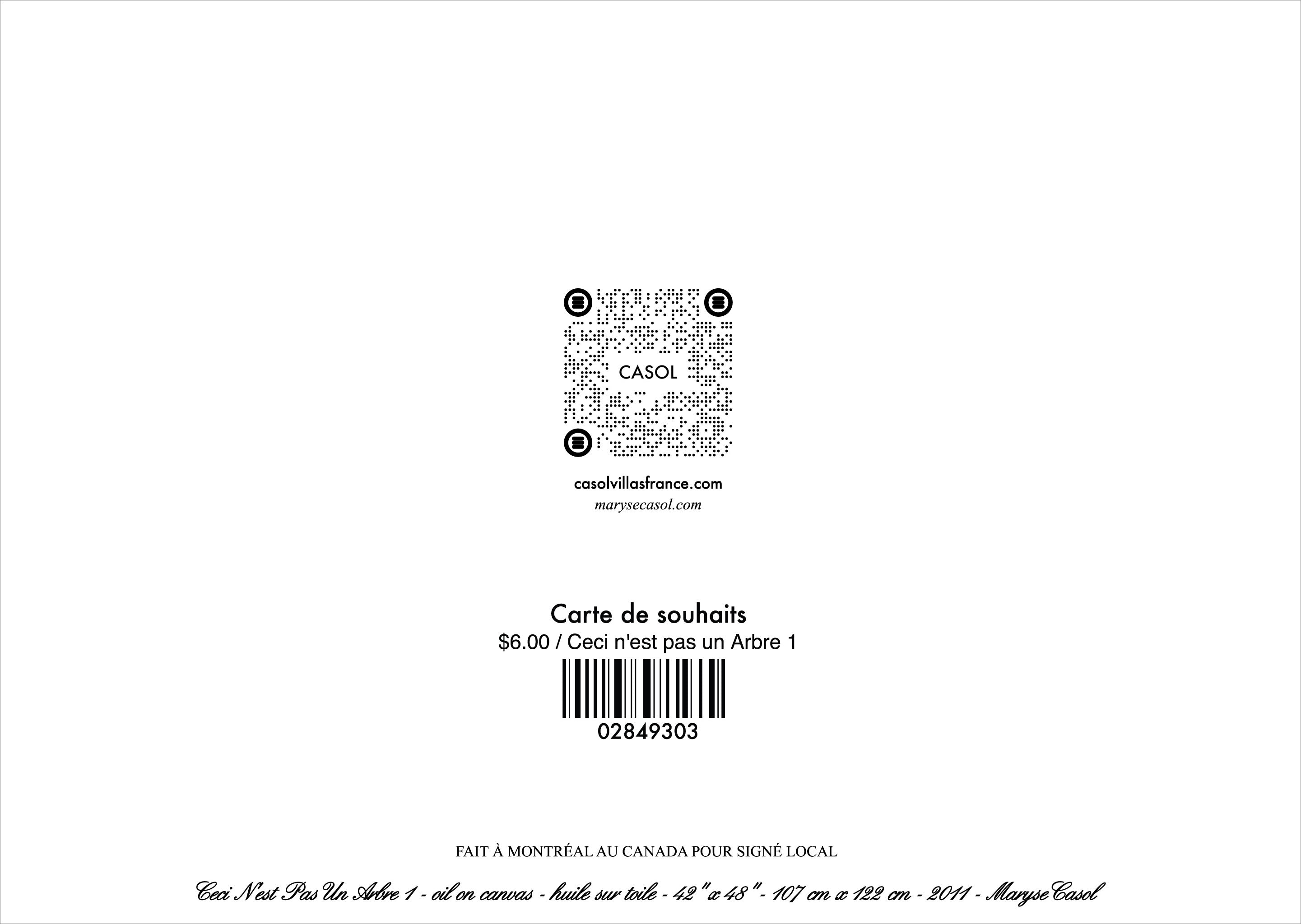 Carte de souhait - Ceci n'est pas un arbre 1
