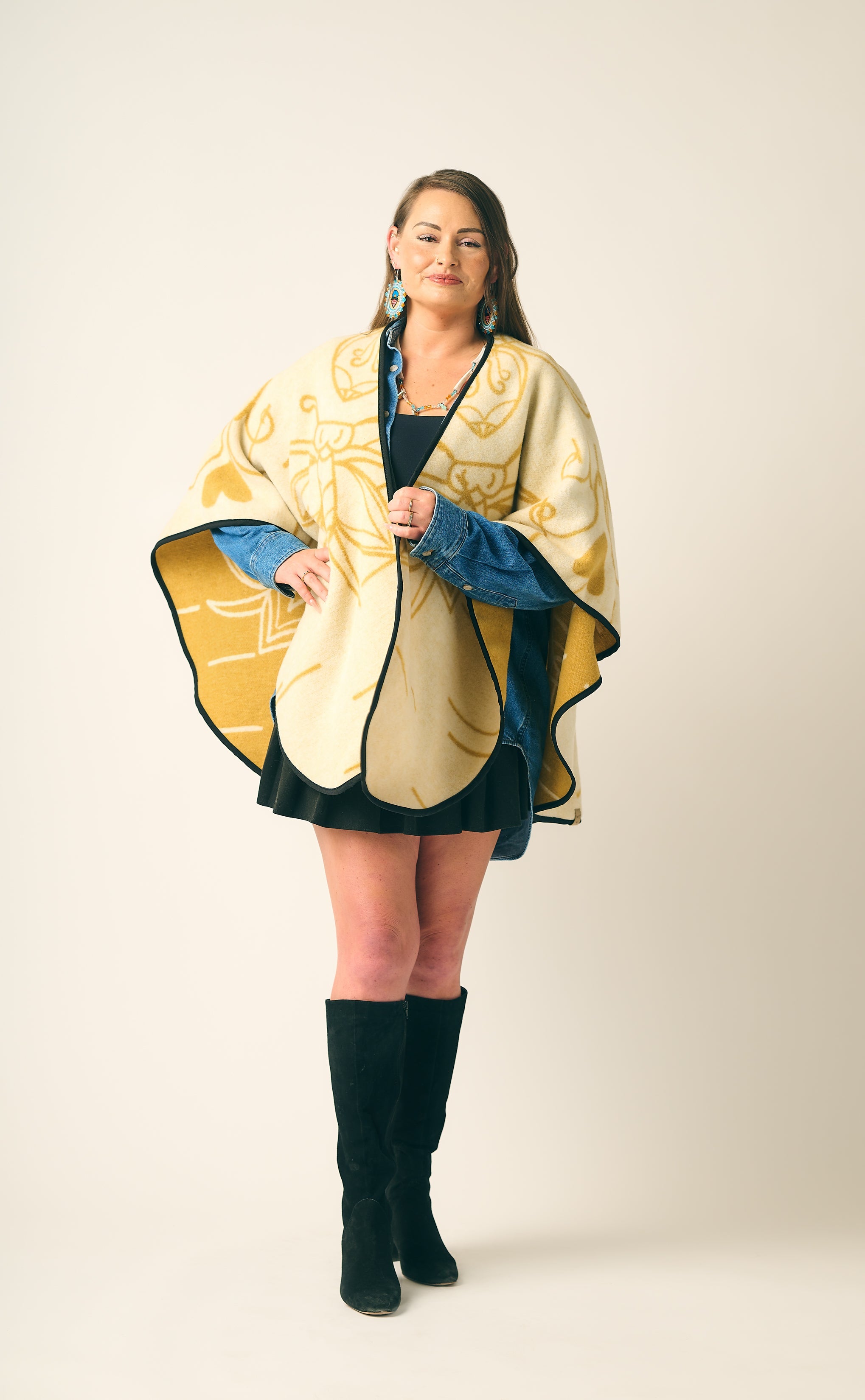 Châle écoresponsable Miel