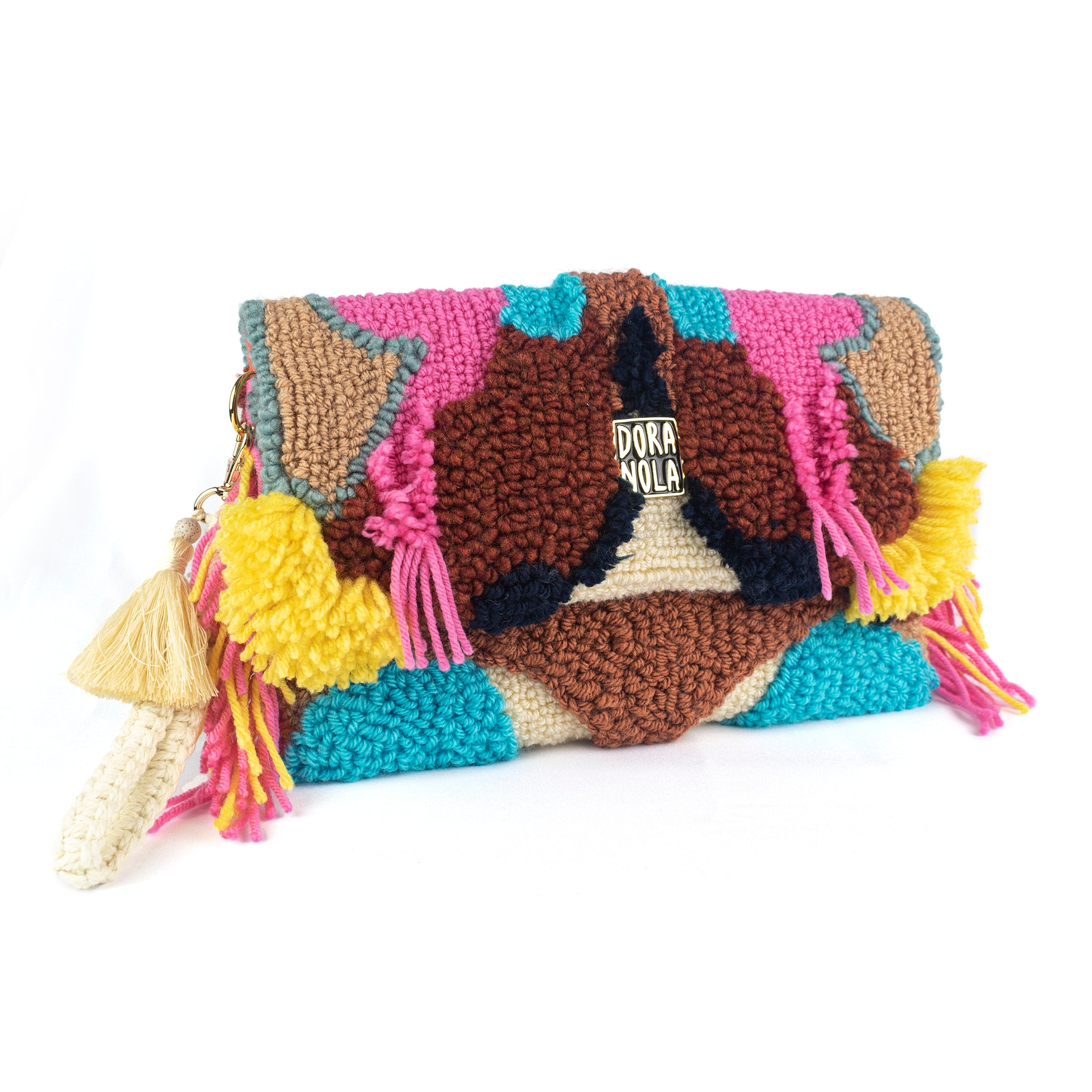 Oversized slouchy clutch purse, OOAK 02