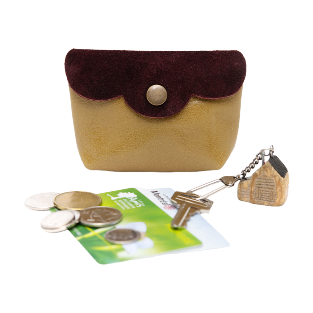 Minimalist leather wallet MARQUETTE model