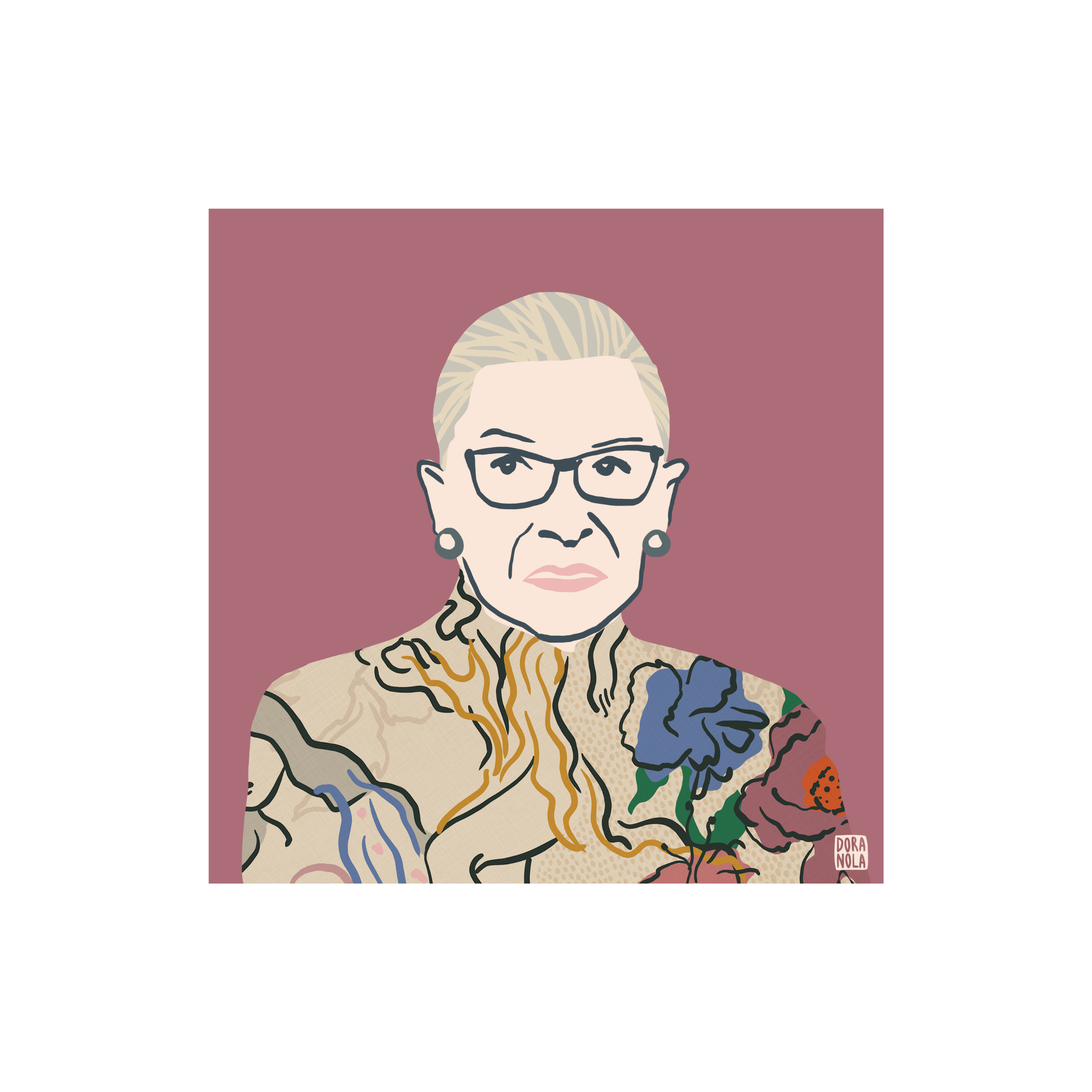 Portrait de Ruth Bader Ginsberg