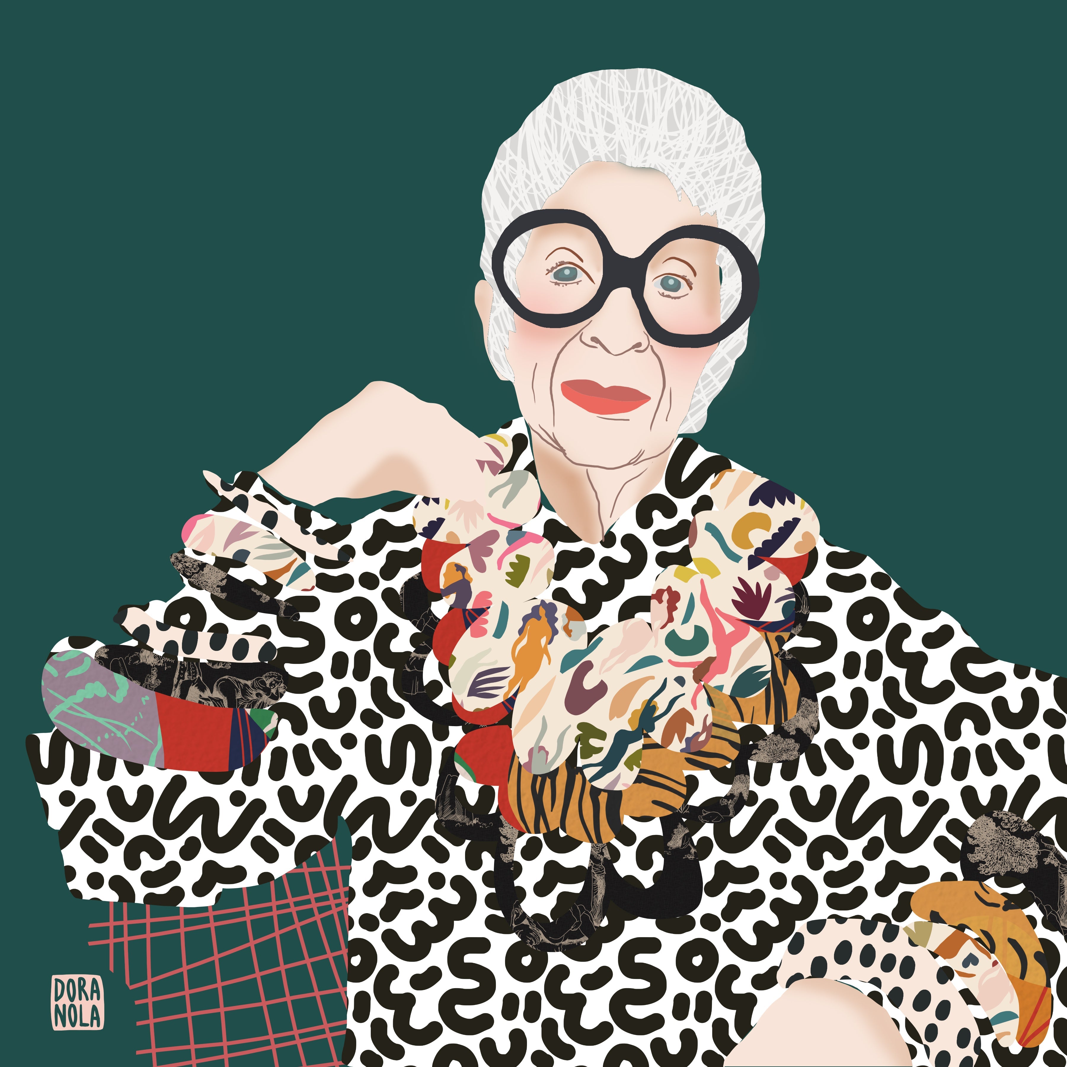Portrait d'Iris Apfel