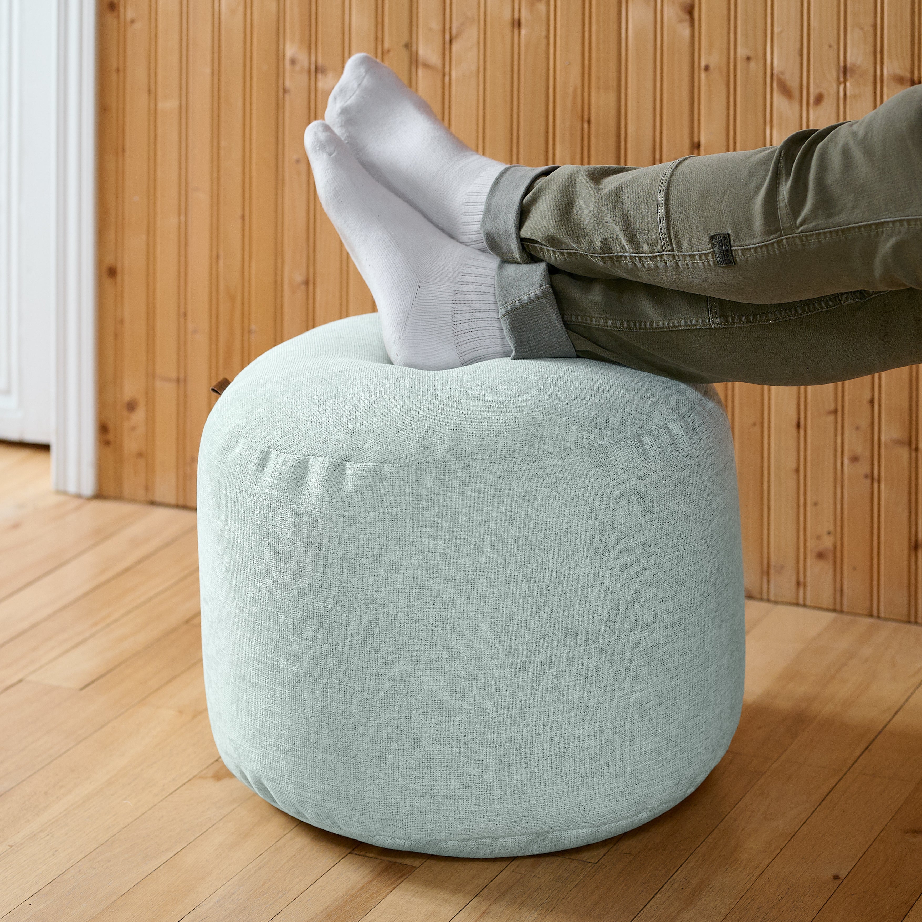 Pouf Repose-Pieds Rond - Sereny