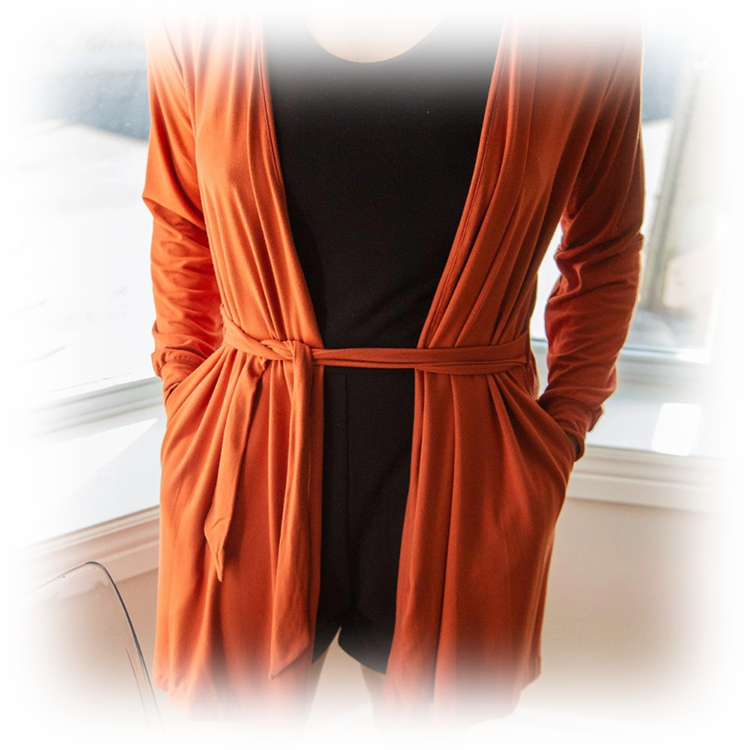 Robe de chambre Essentielle - Orange brûlé