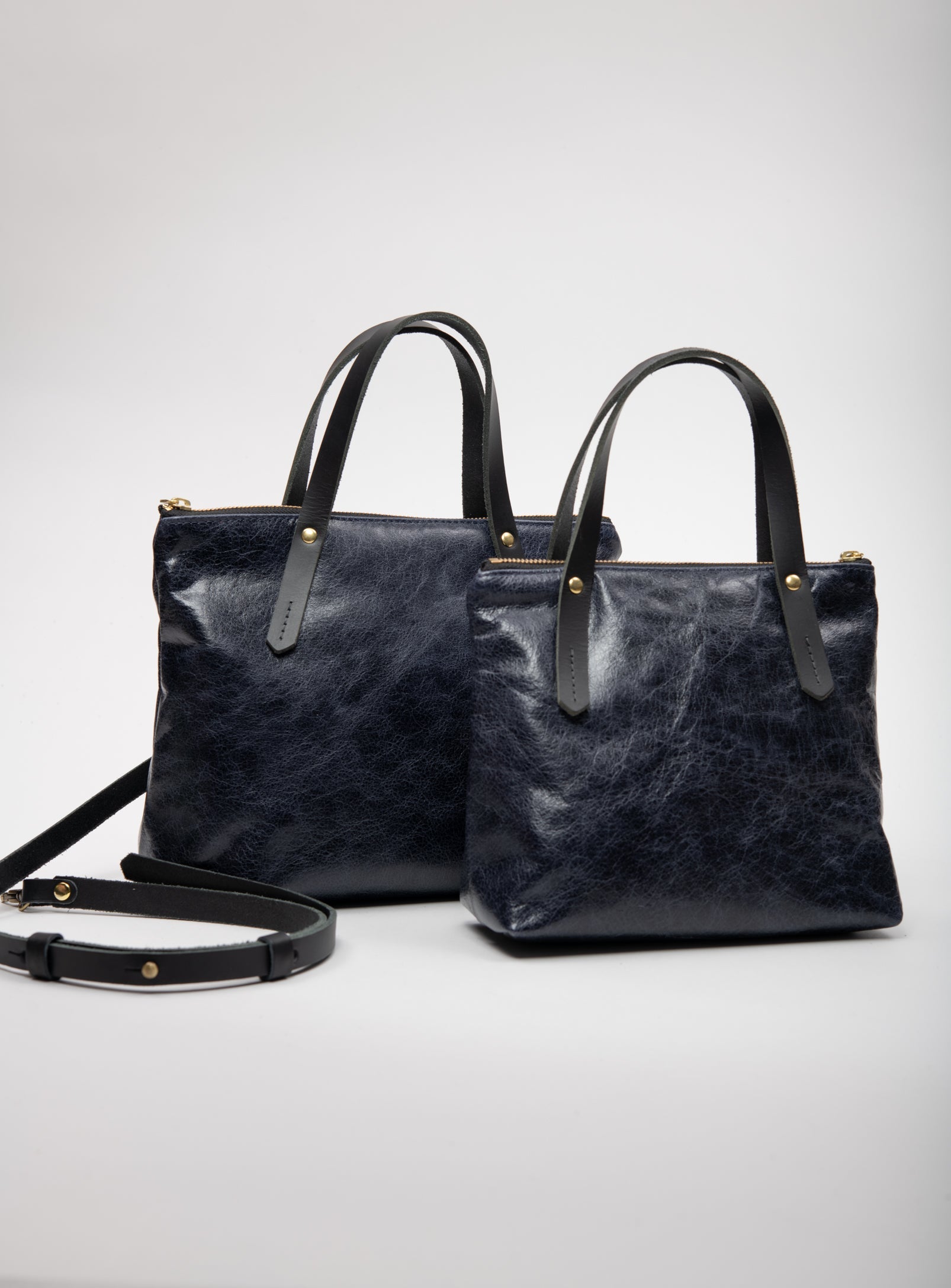 Sac à main en cuir avec ganse bandoulière modèle PAPINEAU