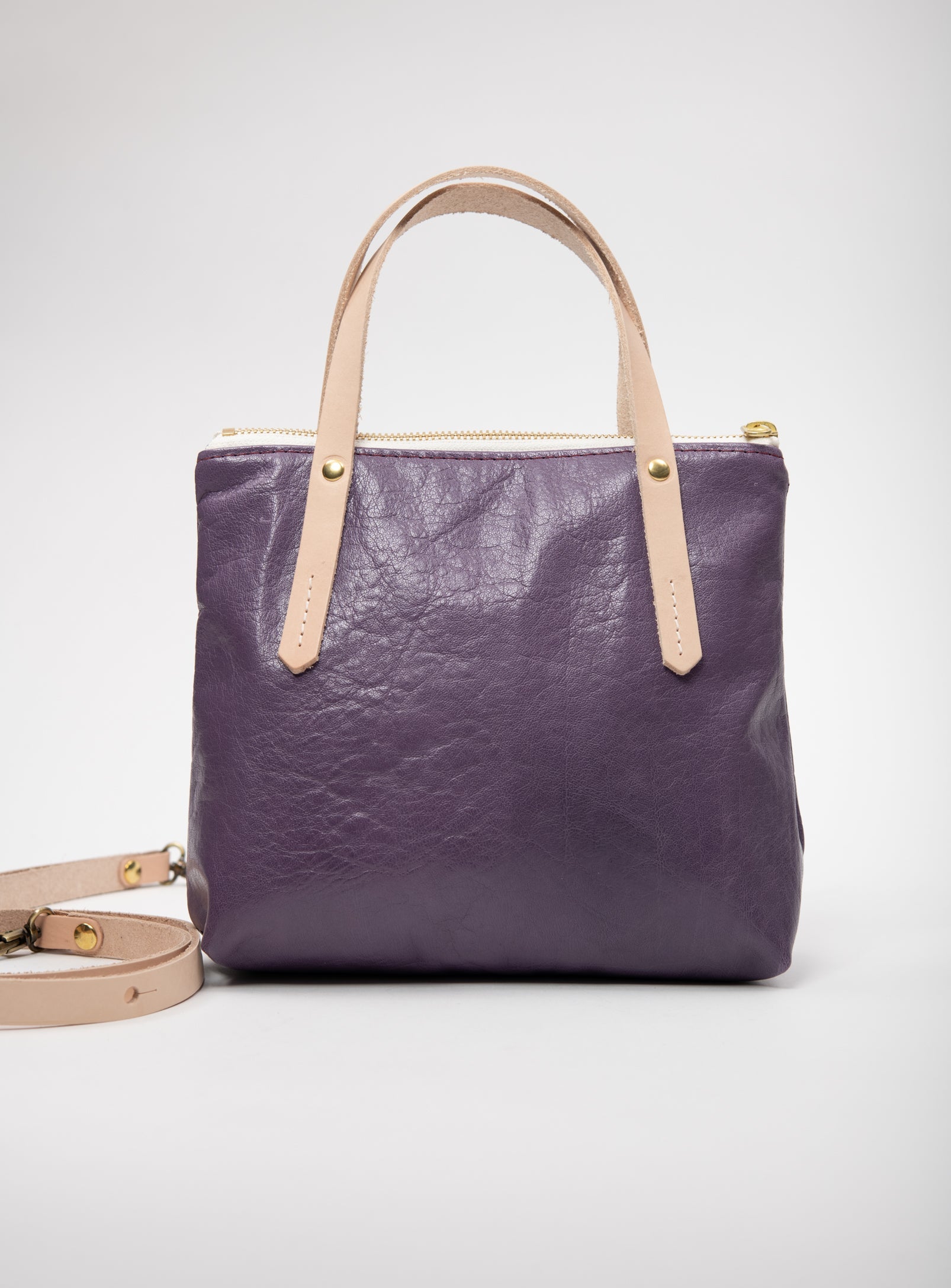 Sac à main en cuir avec ganse bandoulière modèle PAPINEAU