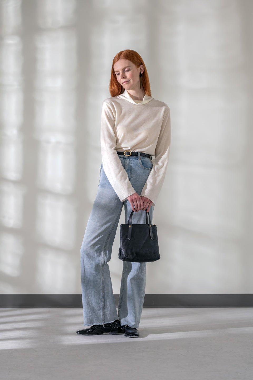 Sac à main en cuir avec ganse bandoulière modèle PAPINEAU