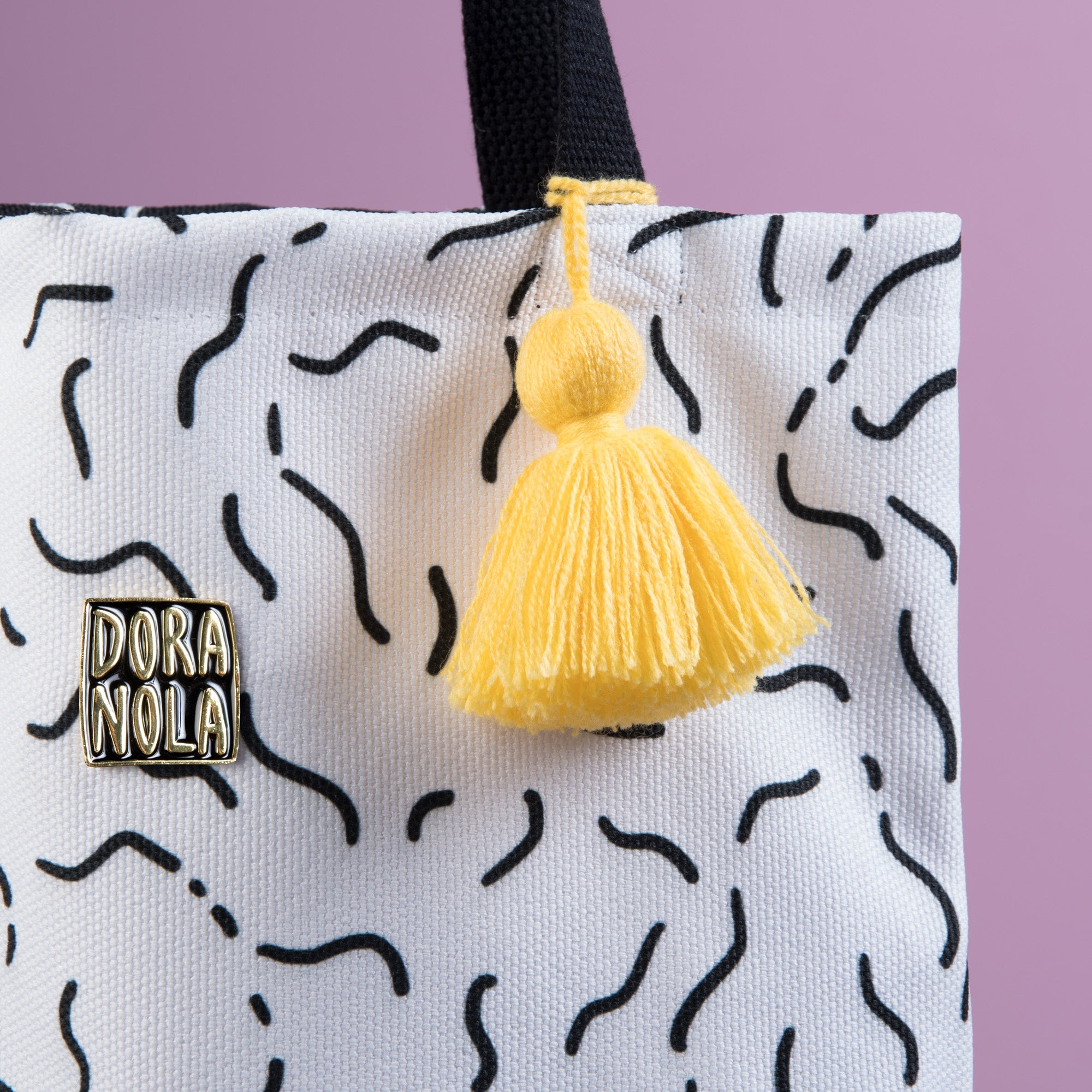 Sac à pompon Fusain