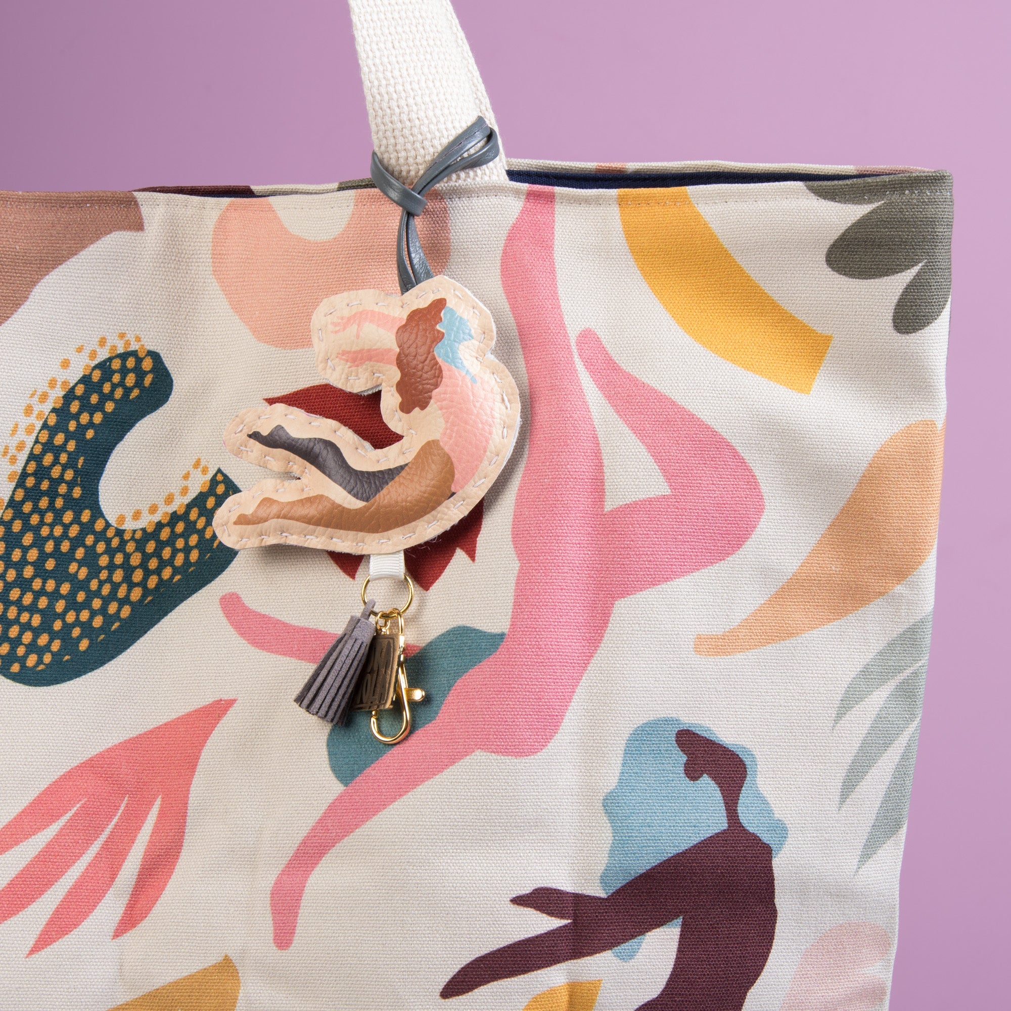 Sac Décoré couleur Écru