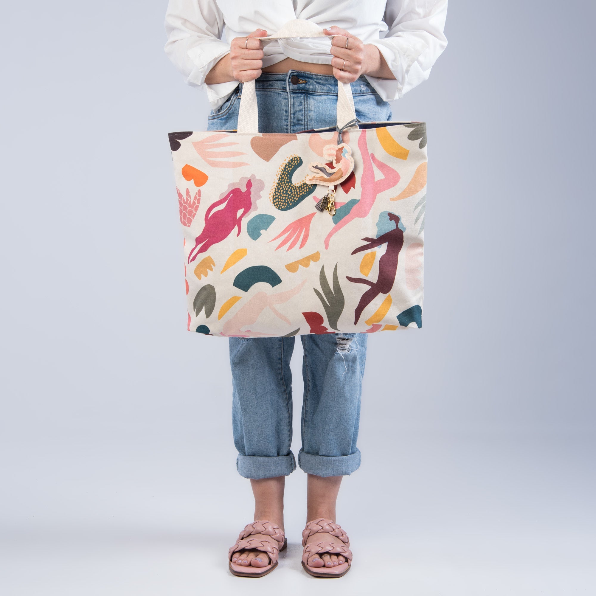 Sac Décoré couleur Écru