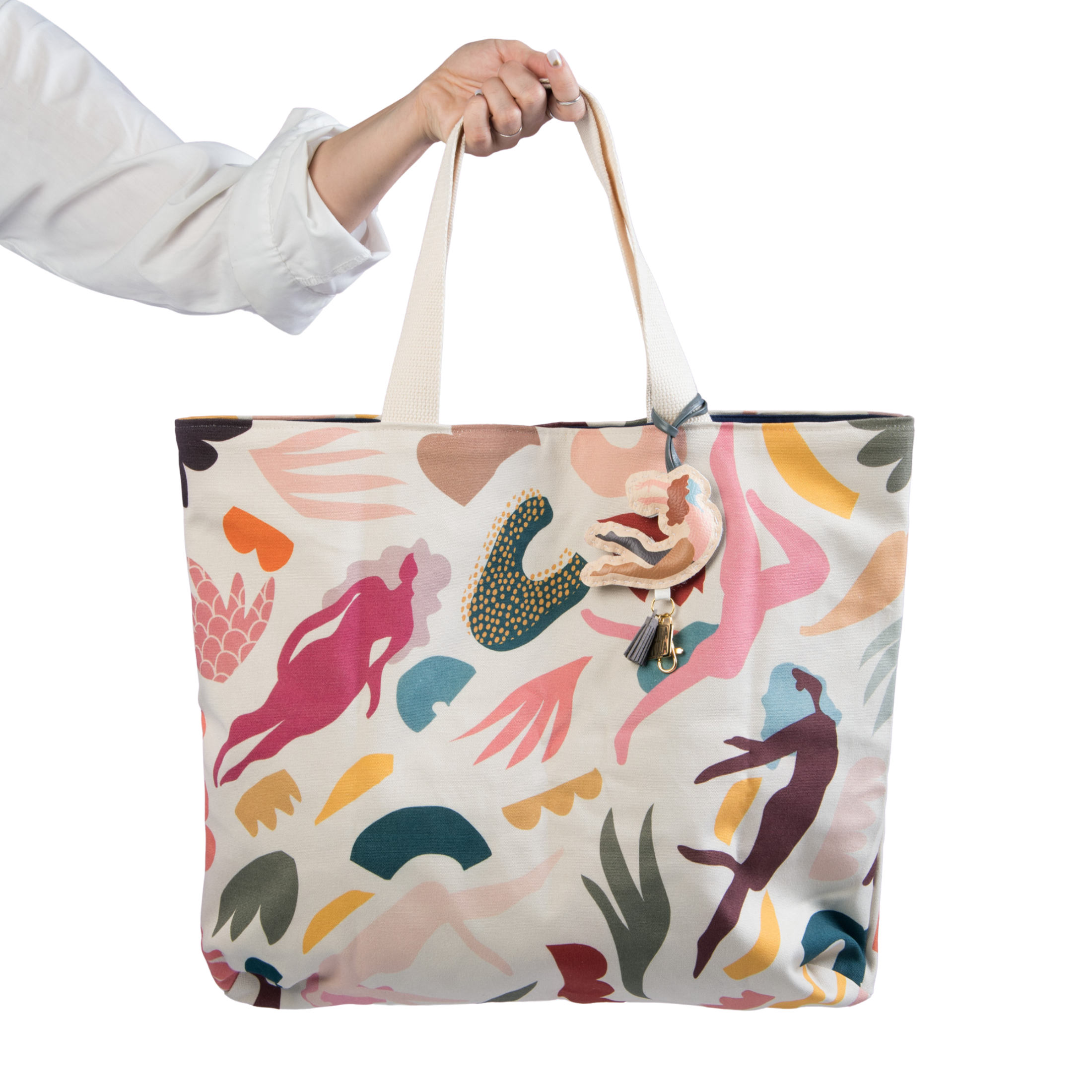 Sac Décoré couleur Écru