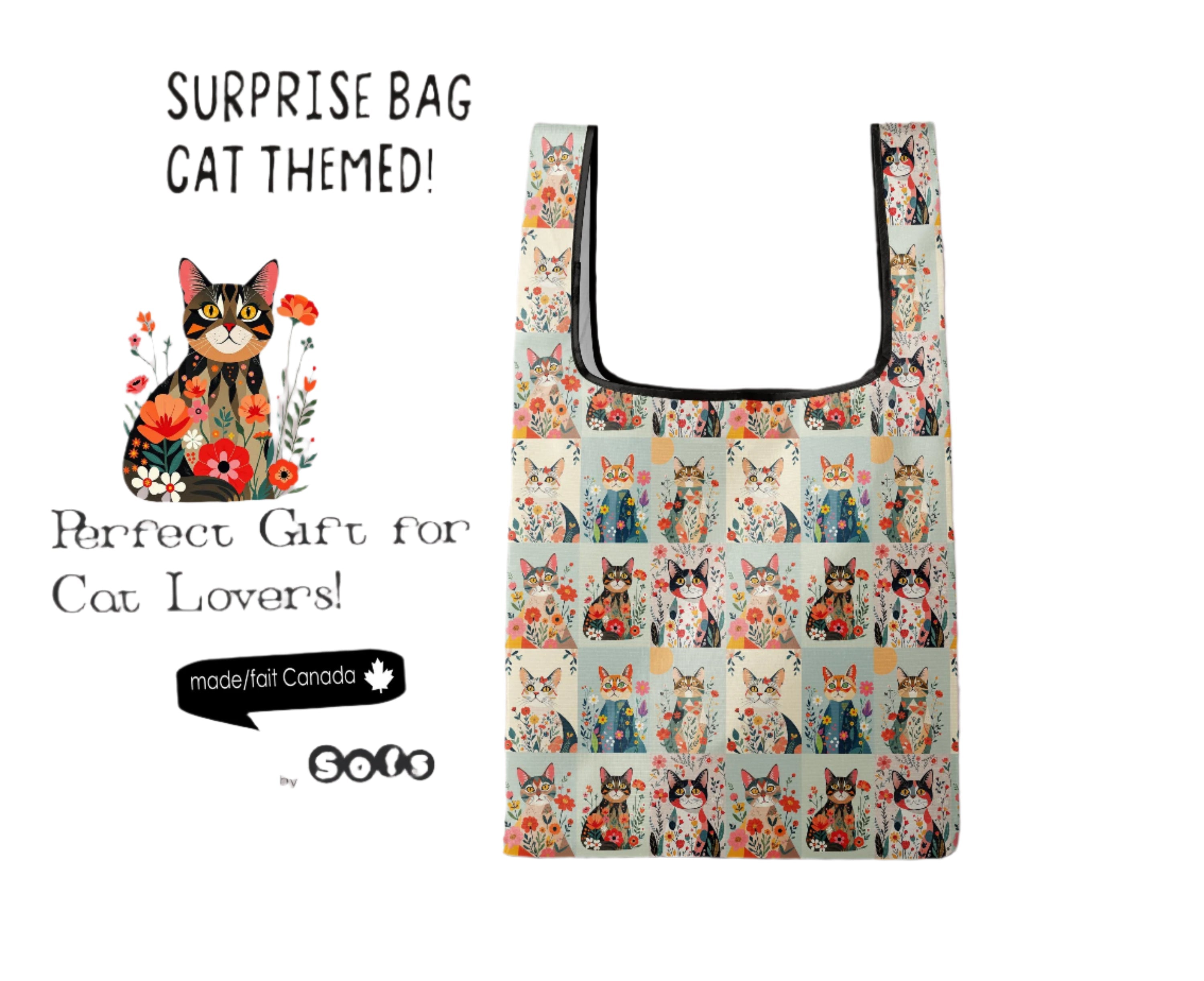 Sac surprise sur le thème des chats