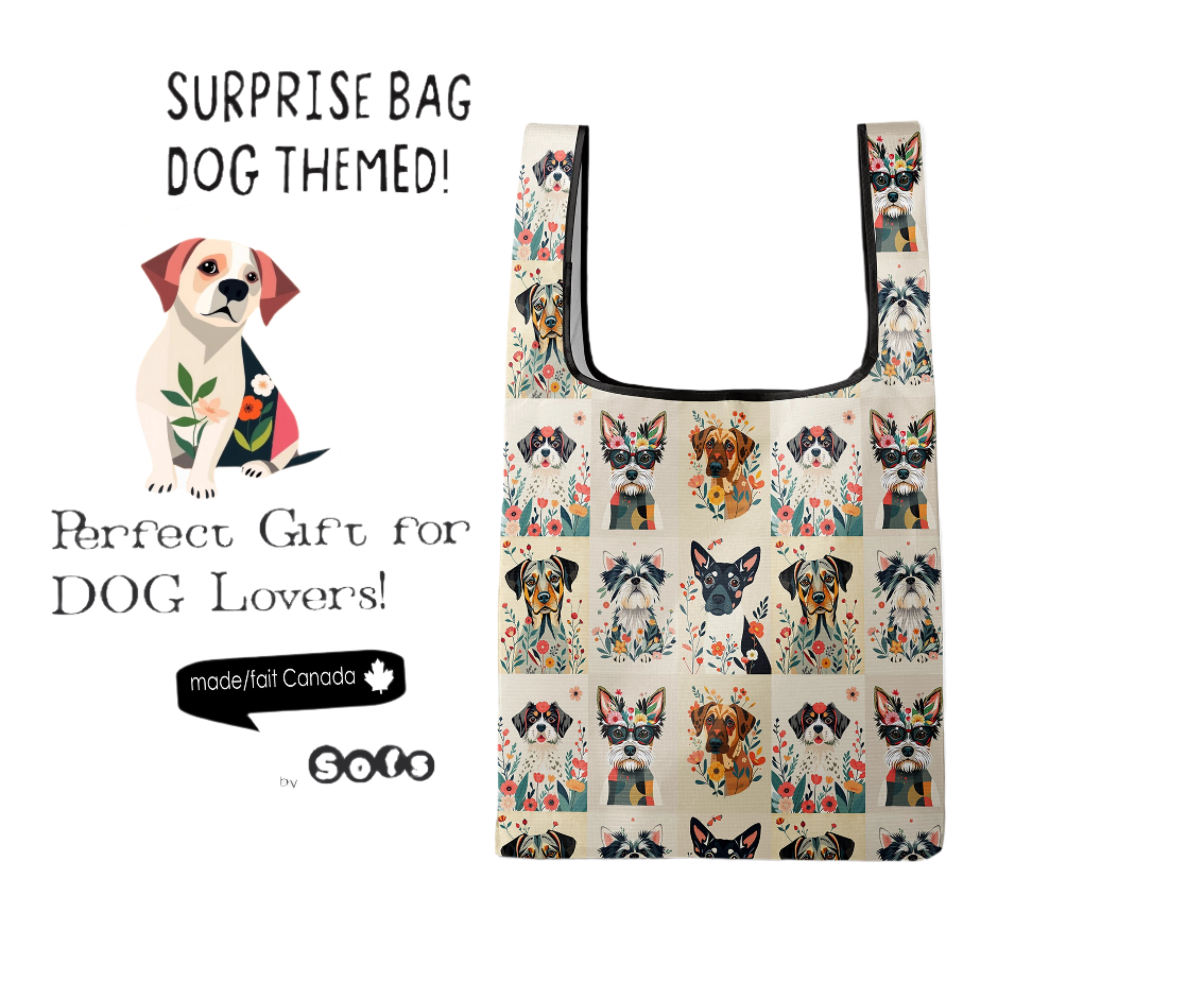 Sac surprise sur le thème des chiens