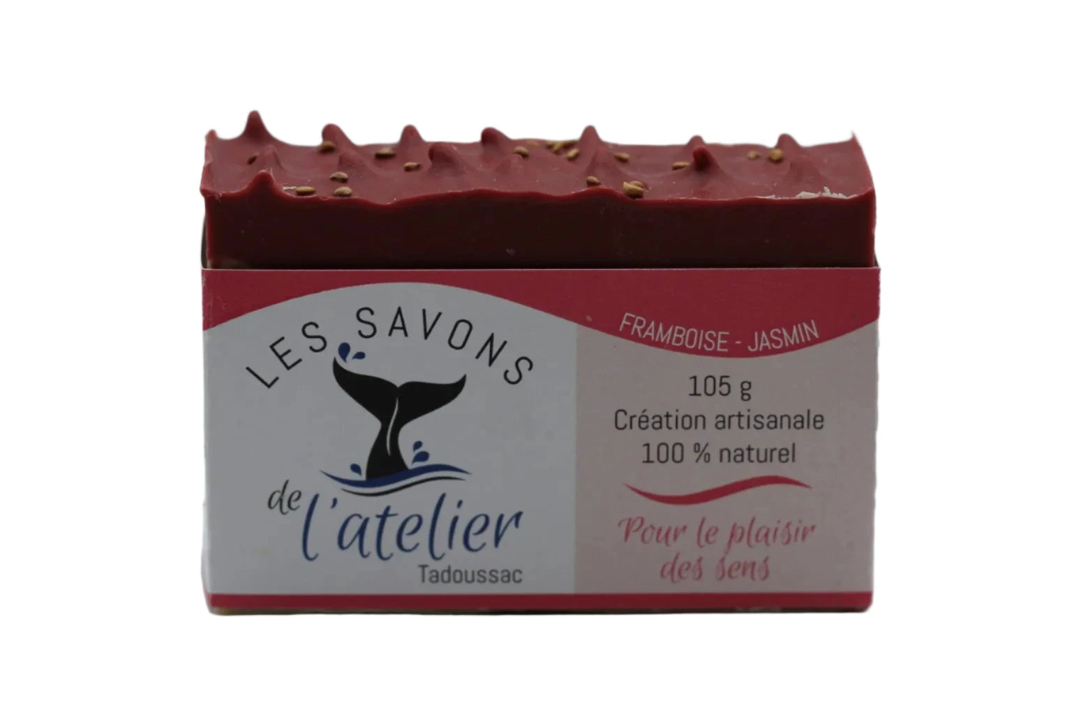 Savon artisanal - Framboise et Jasmin