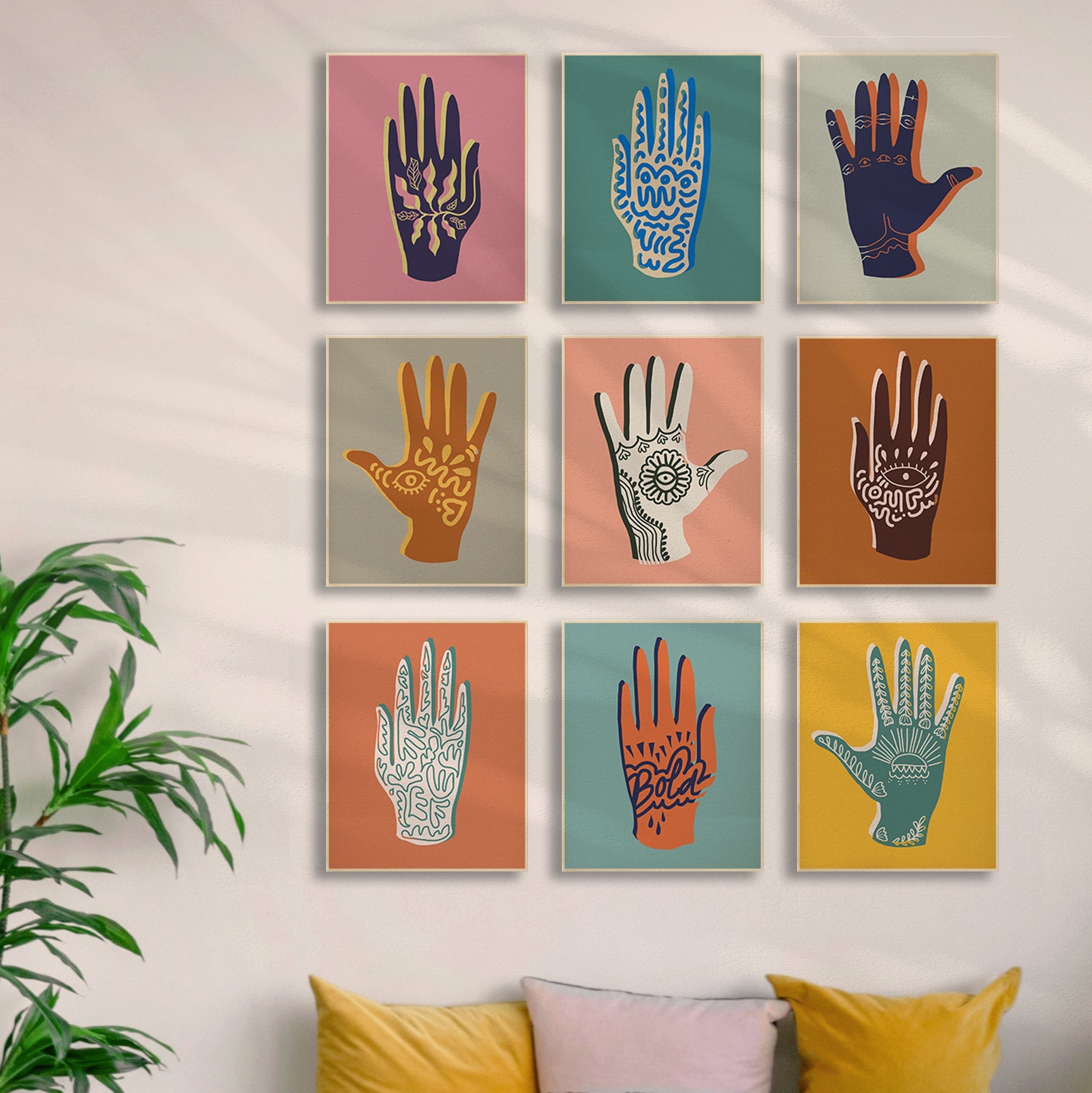 Série de 9 Affiches - Hands of Fatima