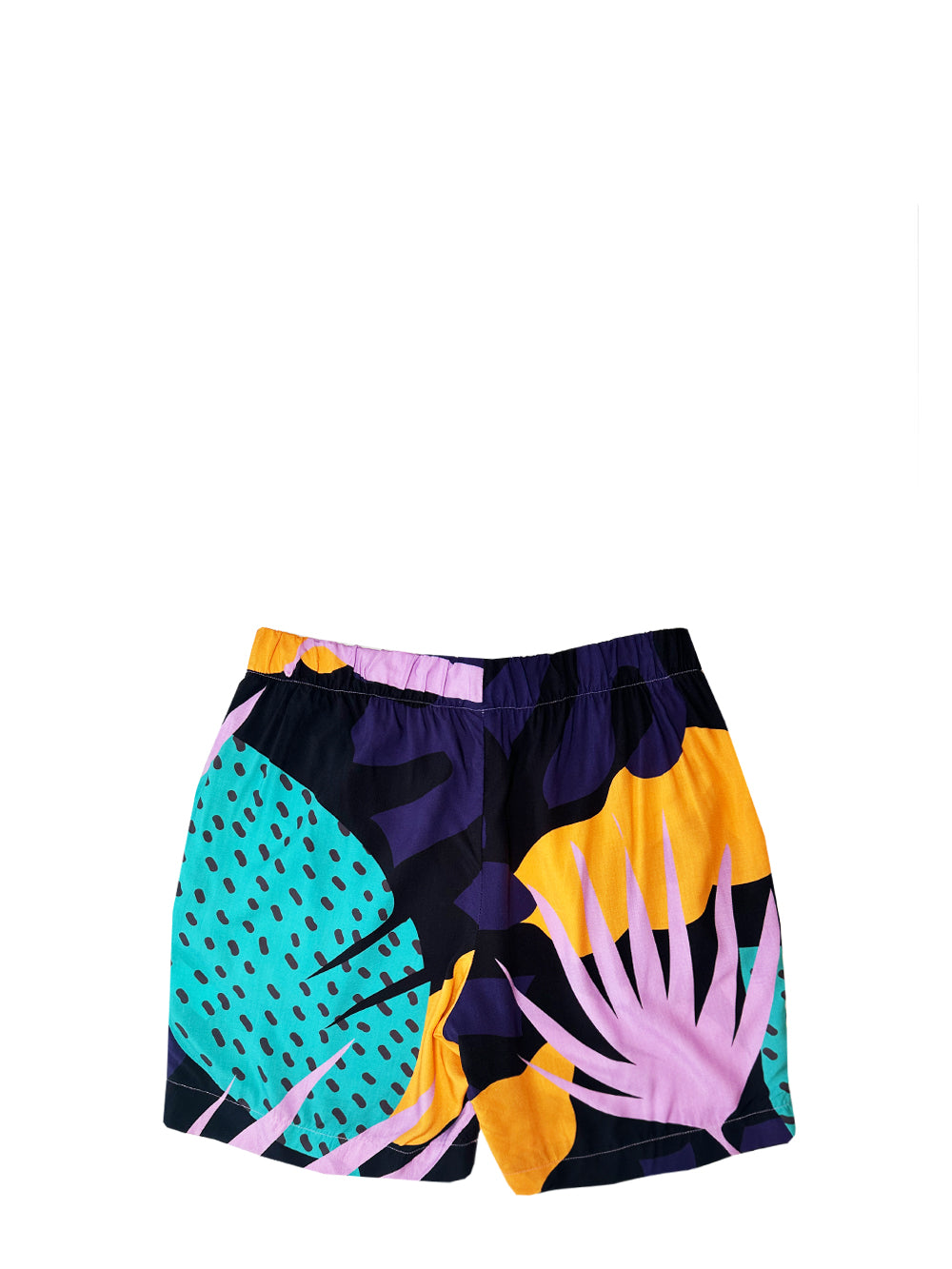 Dark Monstera Kids Shorts