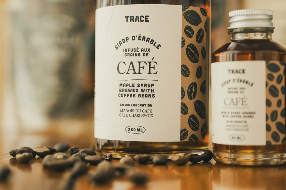 Sirop d'érable infusé aux grains de café