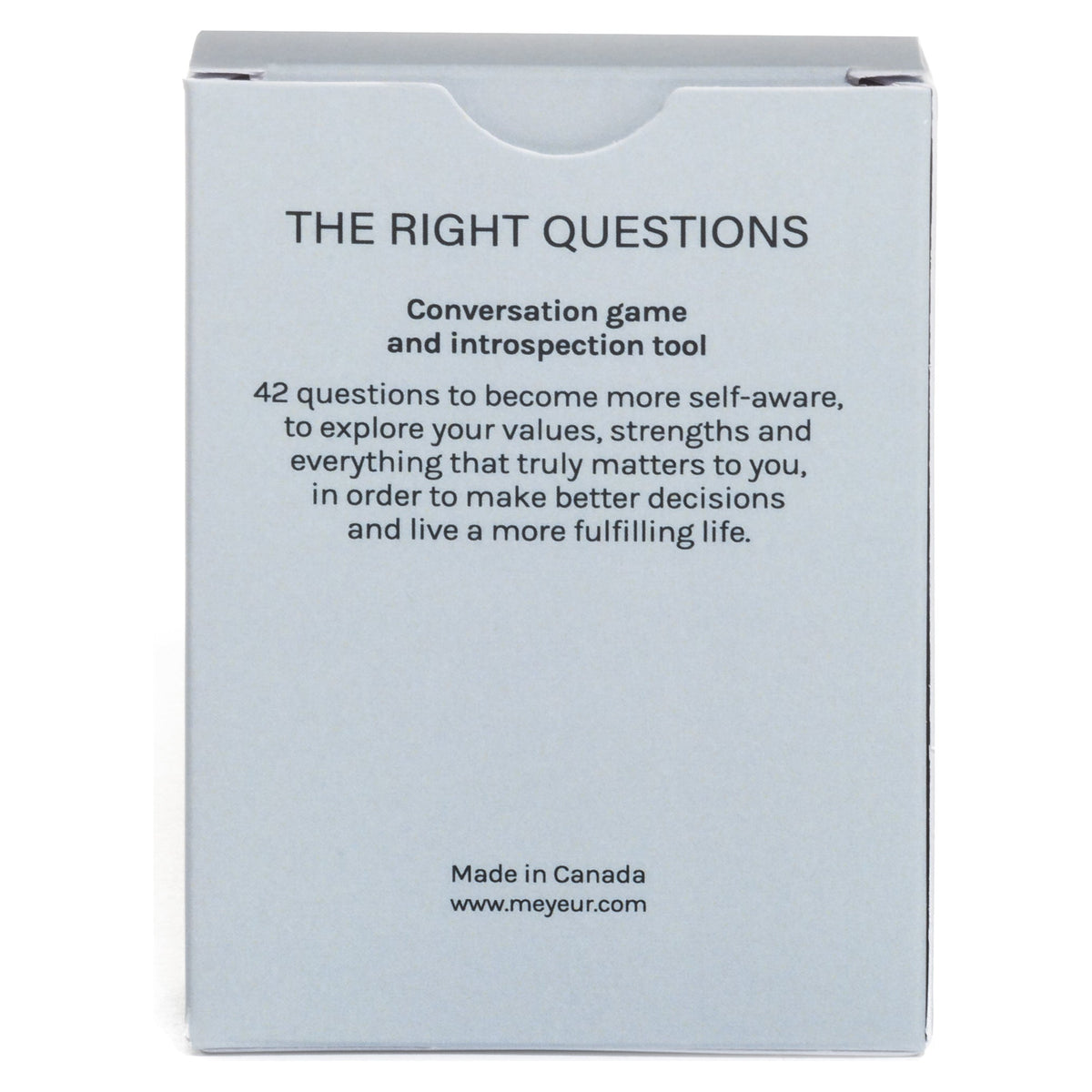 The Right Questions Self-awareness