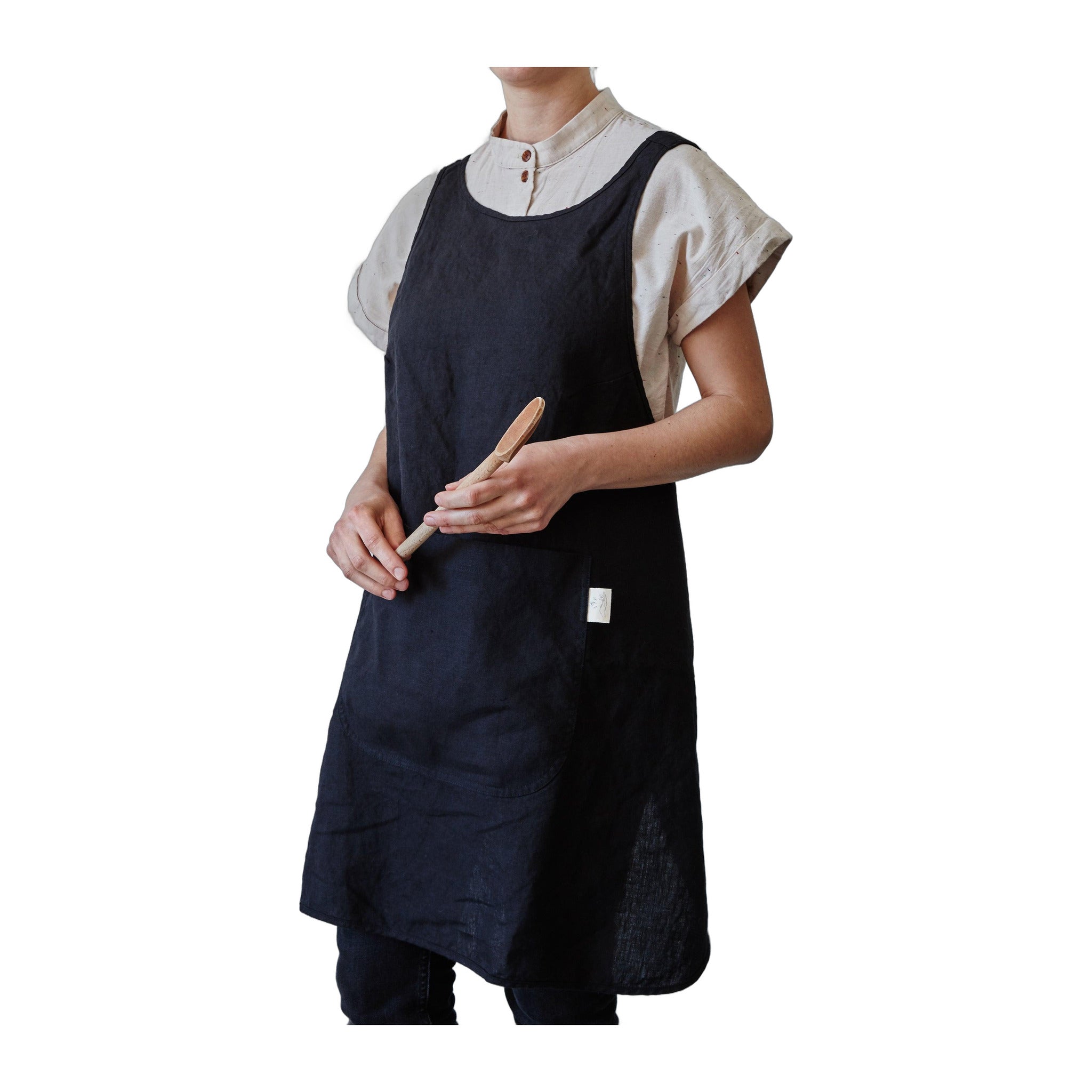 Linen Apron - Black