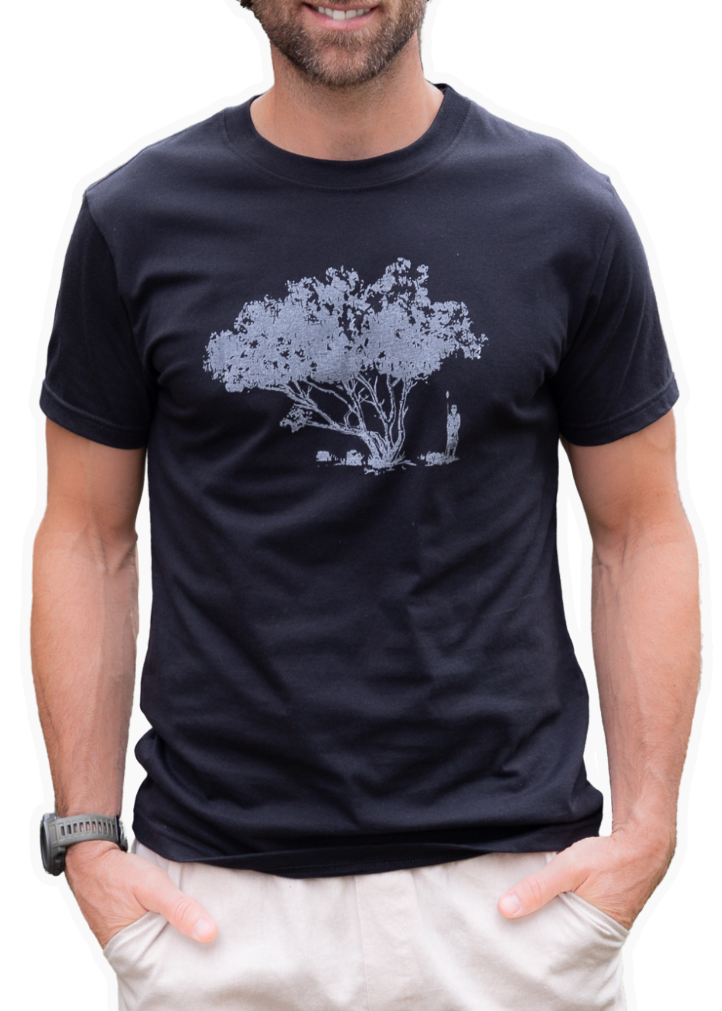 T-shirt Abaka en coton bio (Abre noir)