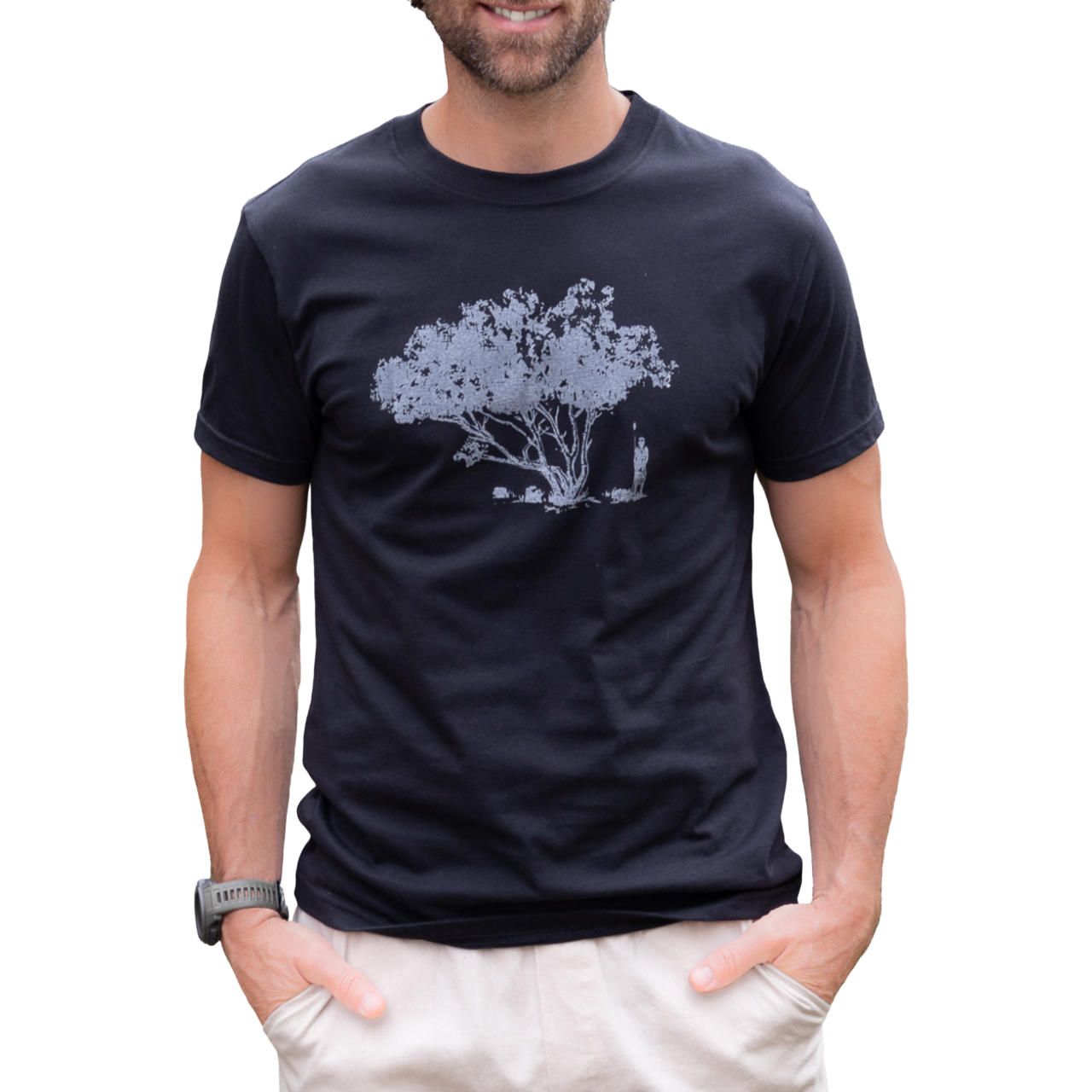 T-shirt Abaka en coton bio (Abre noir)