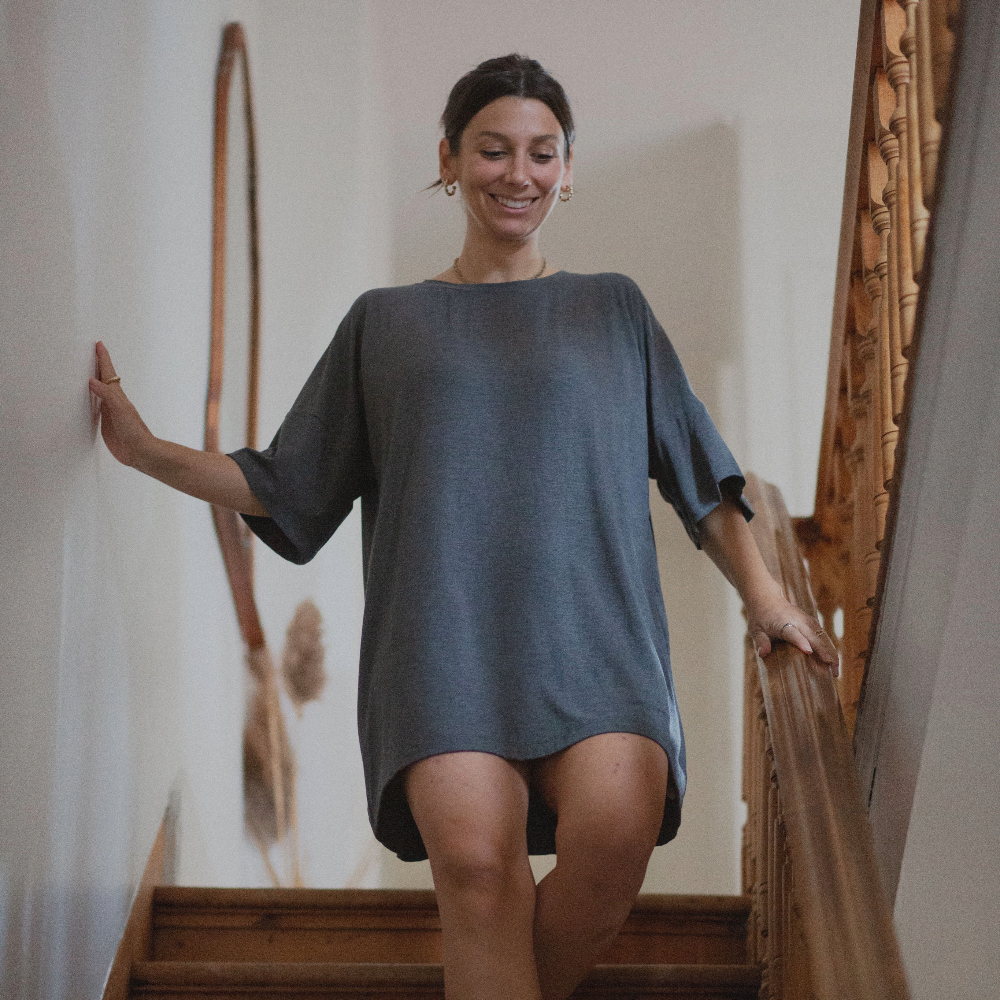 T-Shirt oversized - Charbon