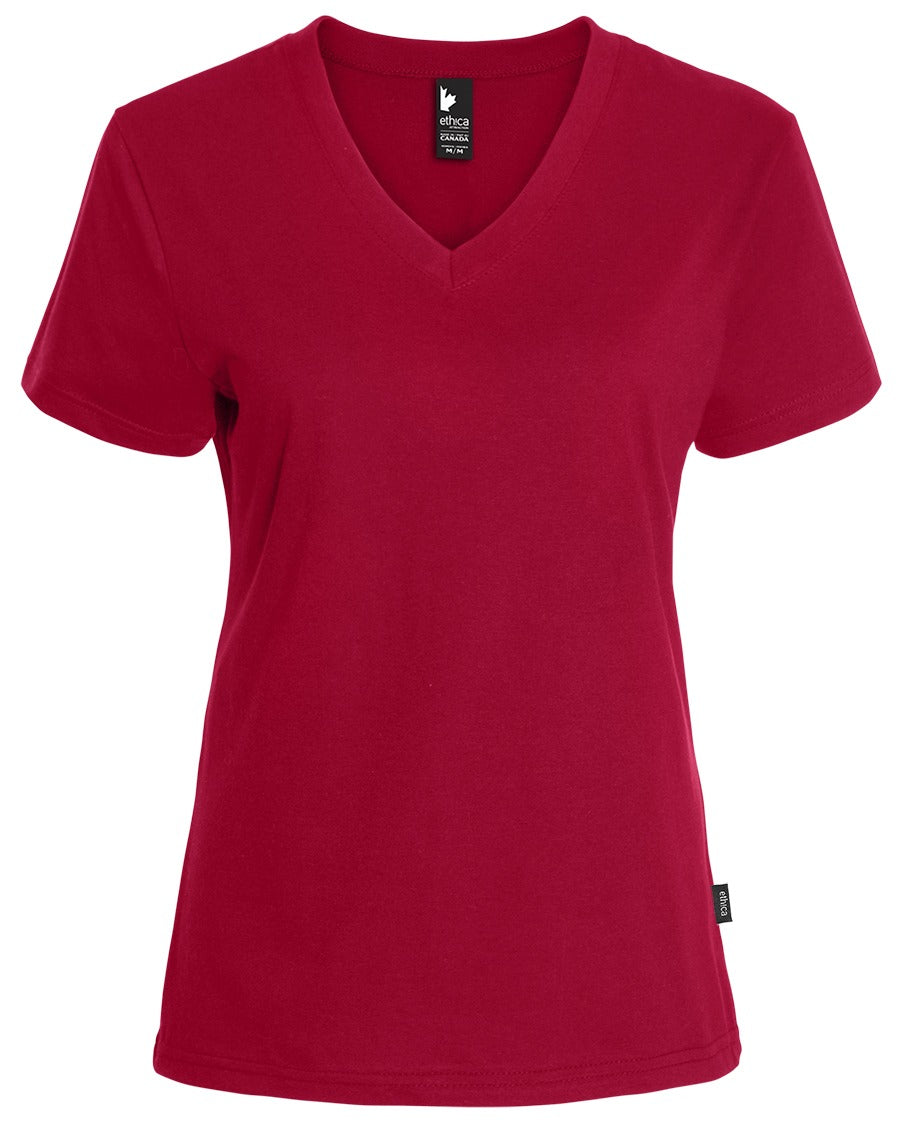 Women's Plain V-Neck T-Shirt