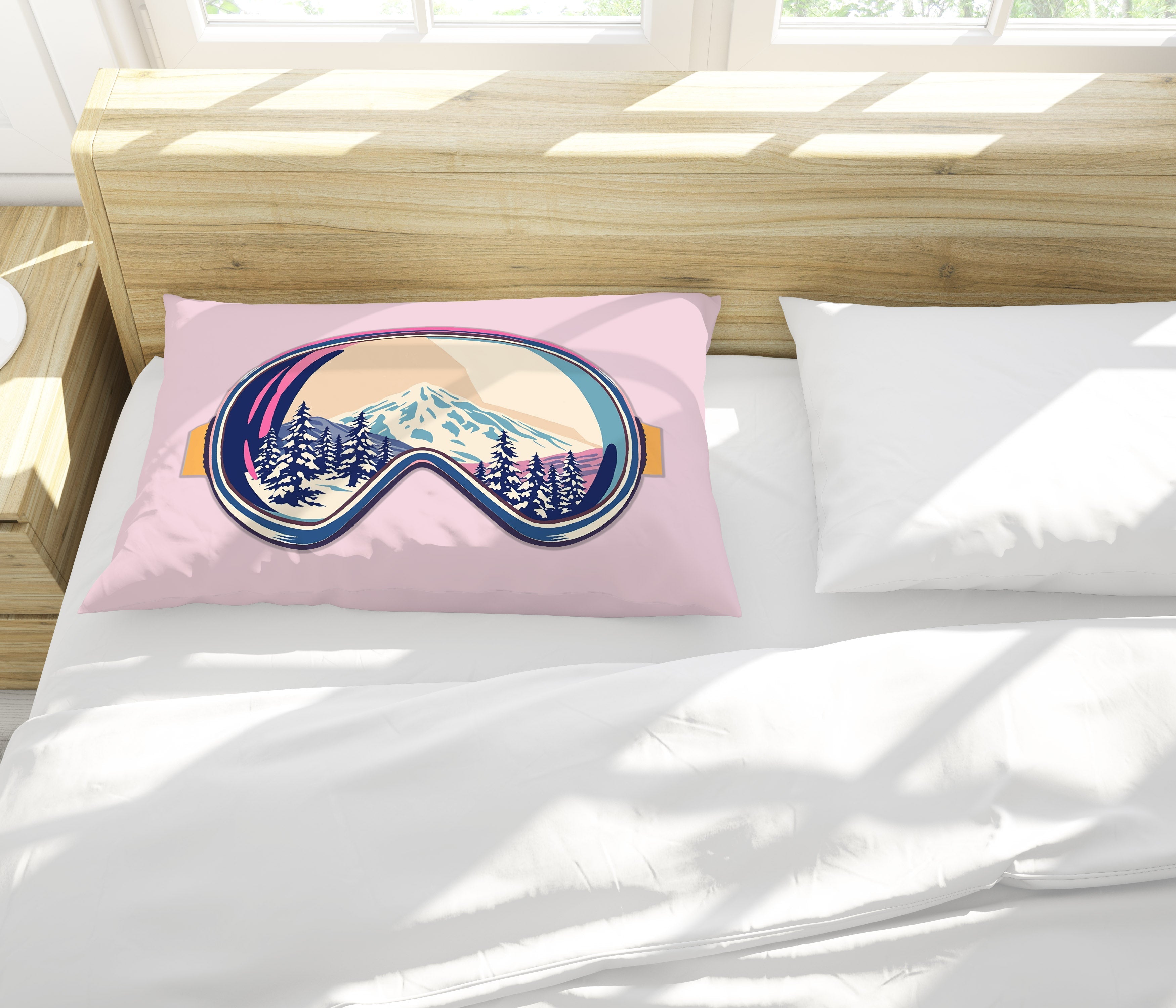 Taie d'oreiller de lit Housse d'oreiller en ski doux