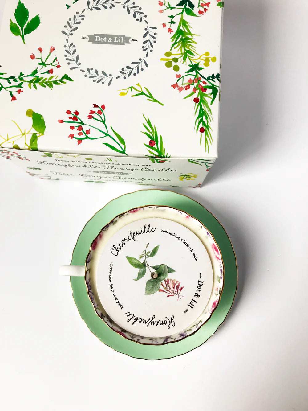 Tasse bougie - Chèvrefeuille