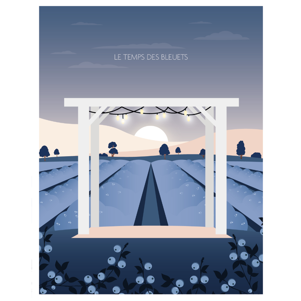 Affiche - Le temps des bleuets