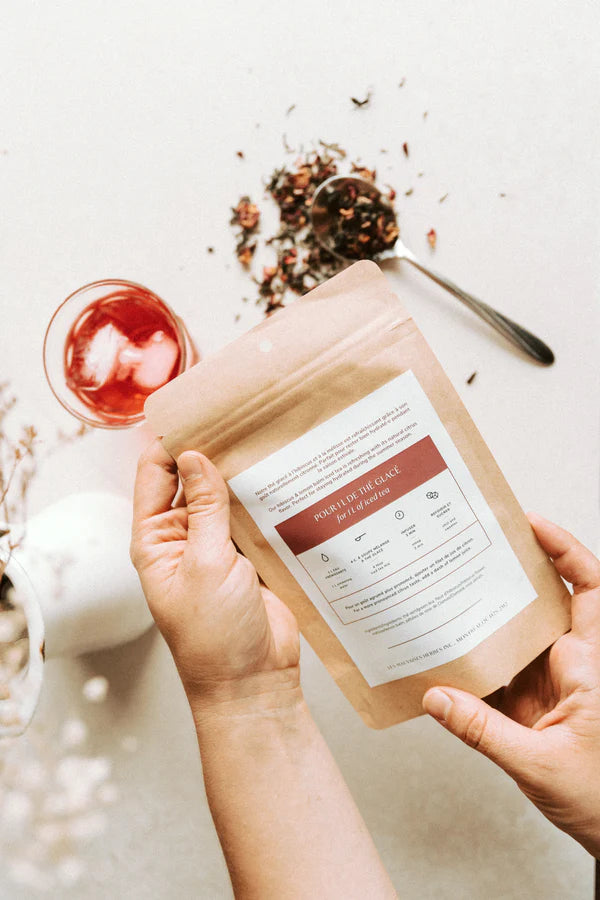 Thé glacé - Hibiscus et Mélisse