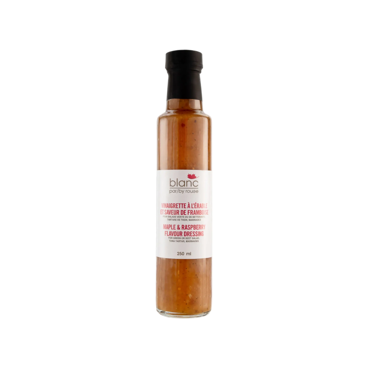 Vinaigrette à l'érable et saveur de framboises