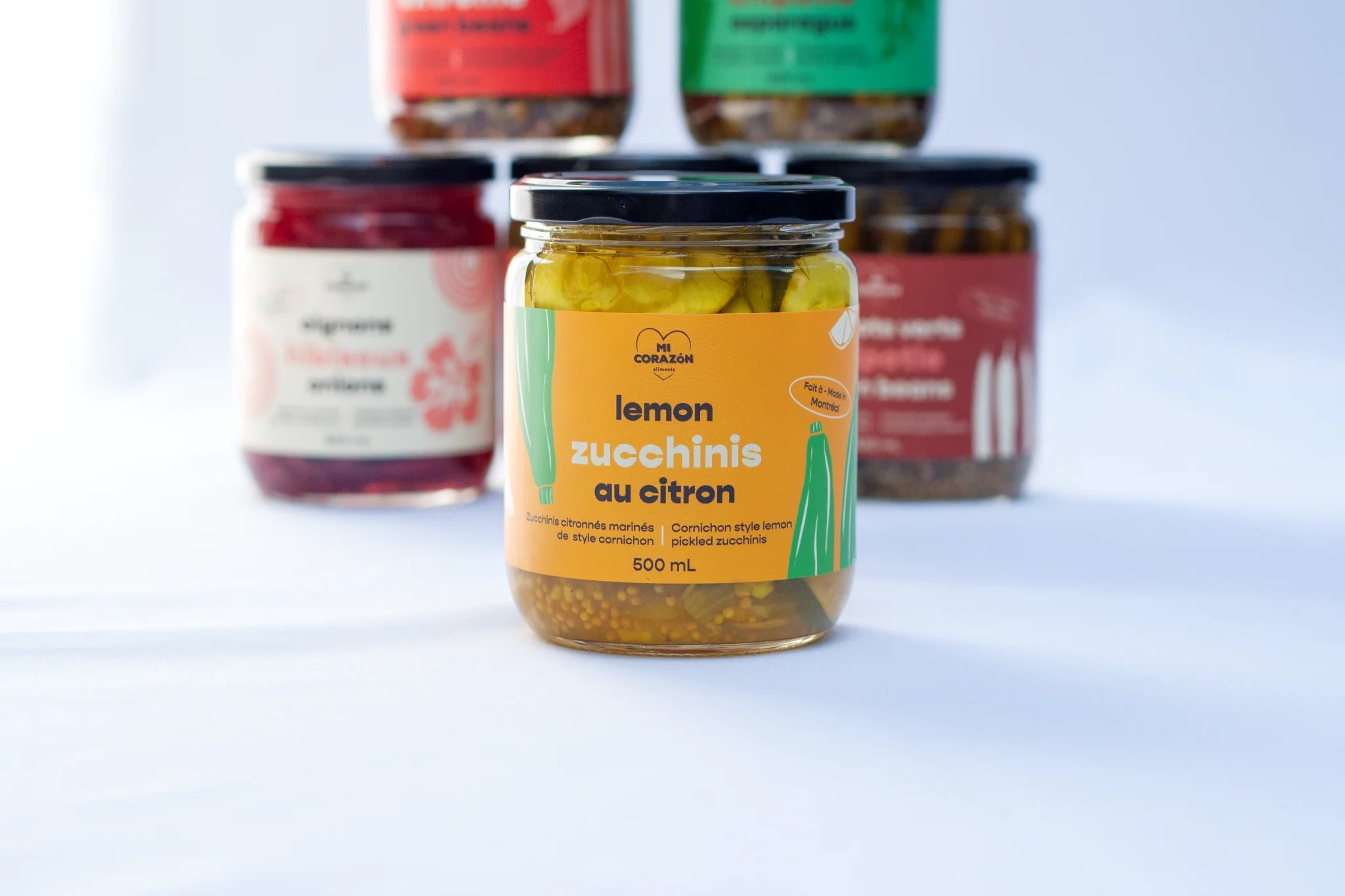Cornichon de zucchinis citronnés