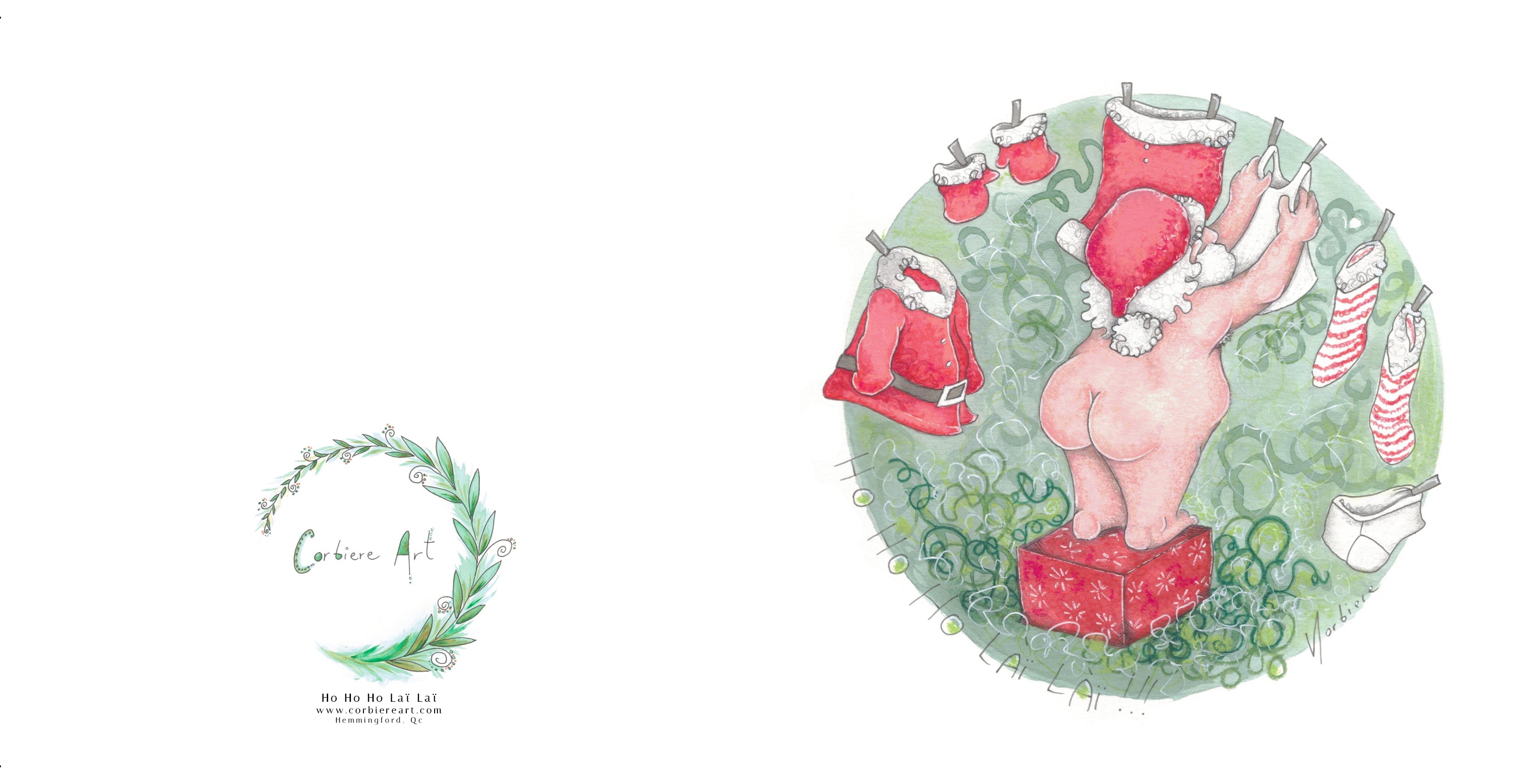 Carte de souhaits - Ho Ho Ho Laï Laï
