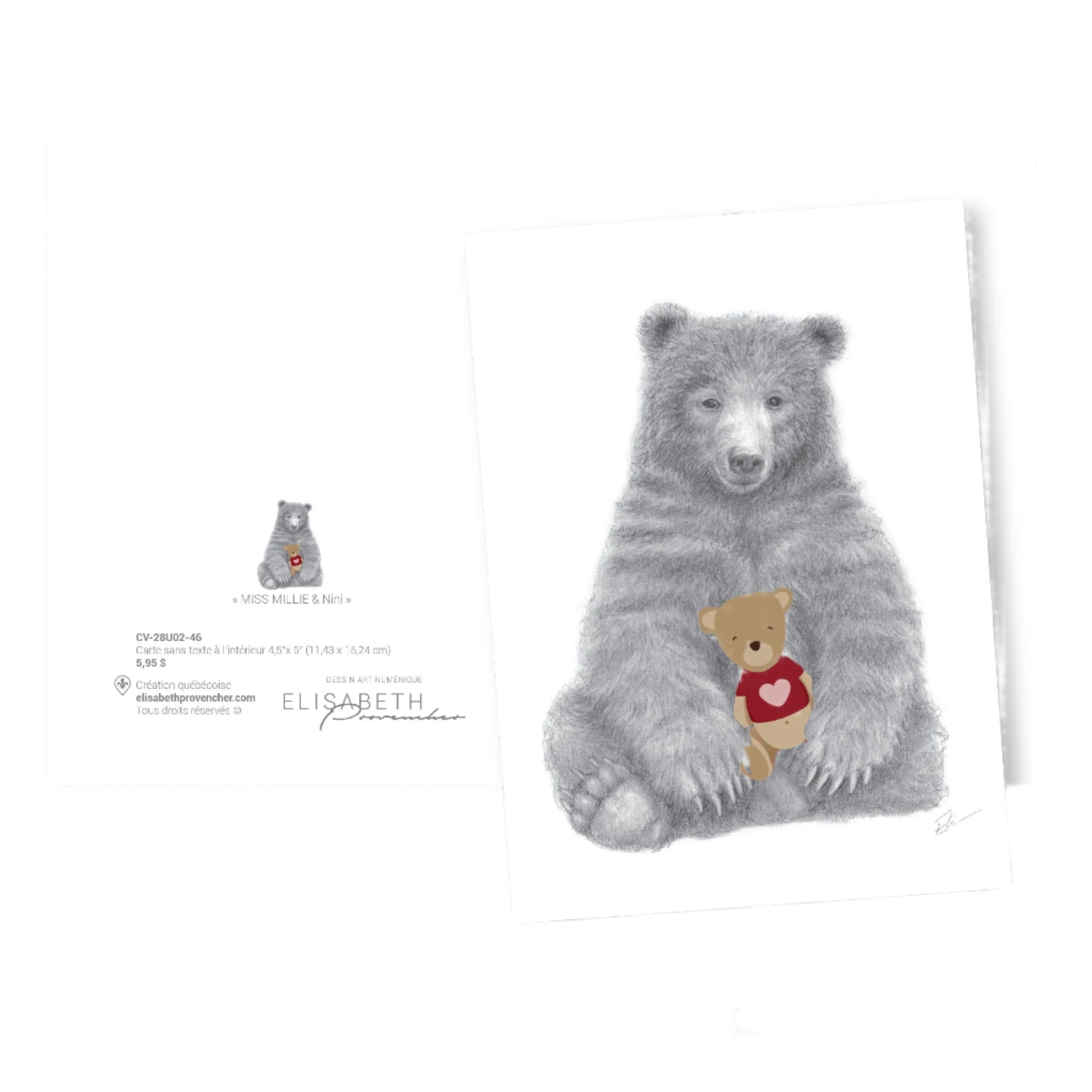 Carte de souhaits - Miss Millie & Nini