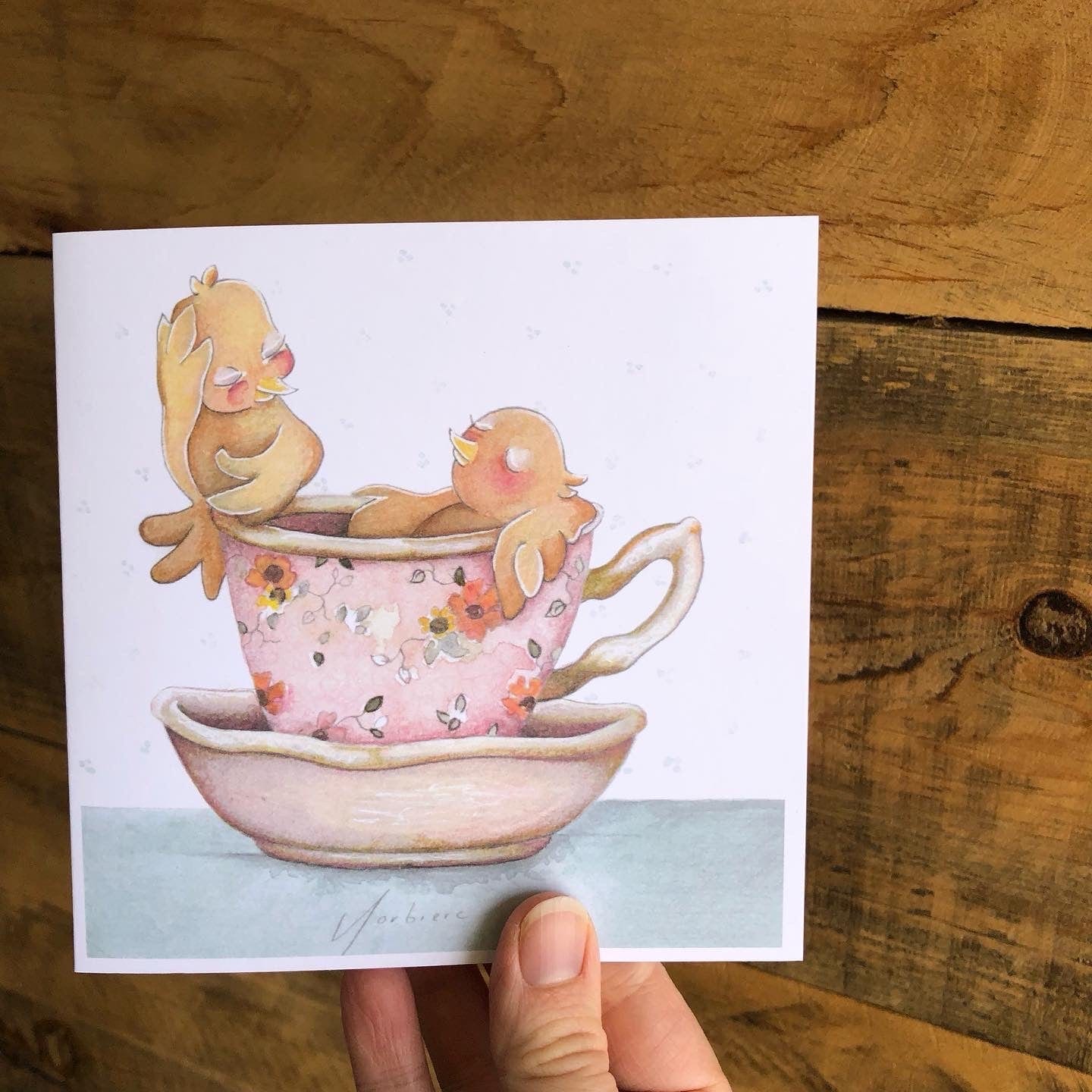 Carte de souhaits - Thé pour deux
