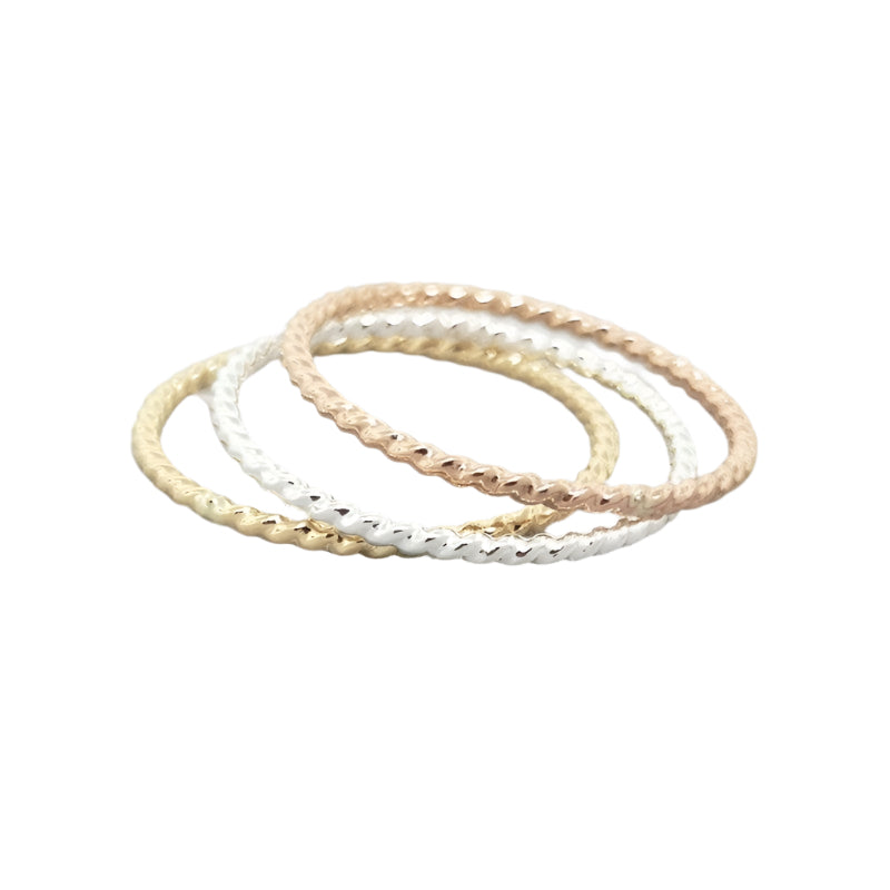 Bague empilable corde