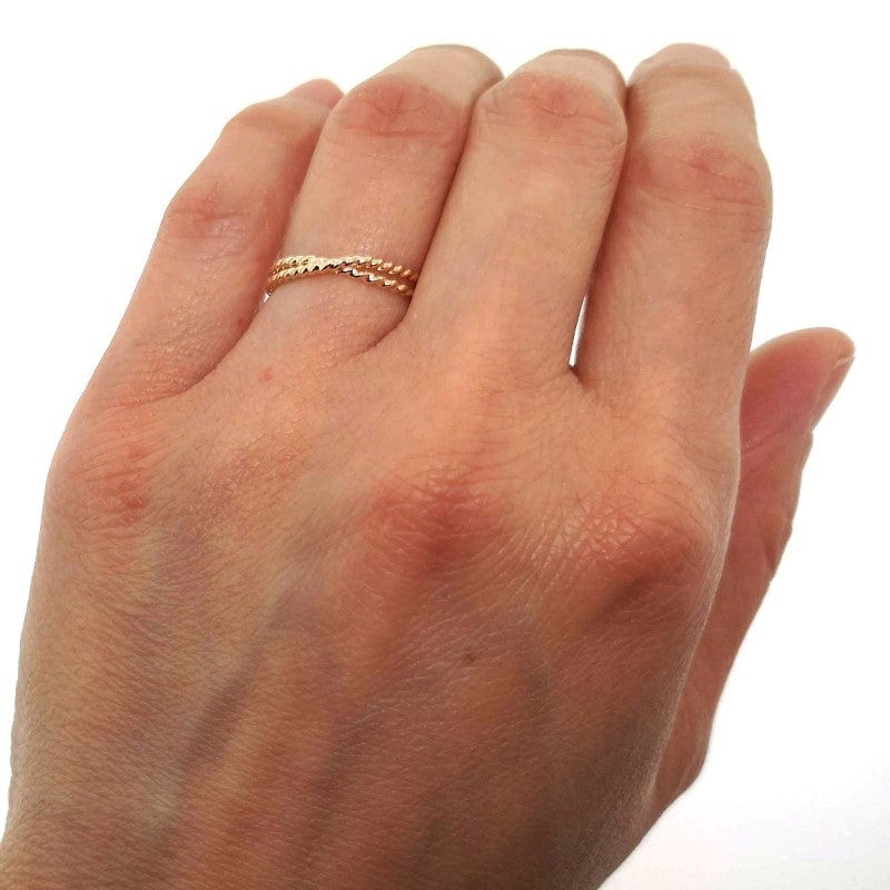 Bague Nœud croisé corde