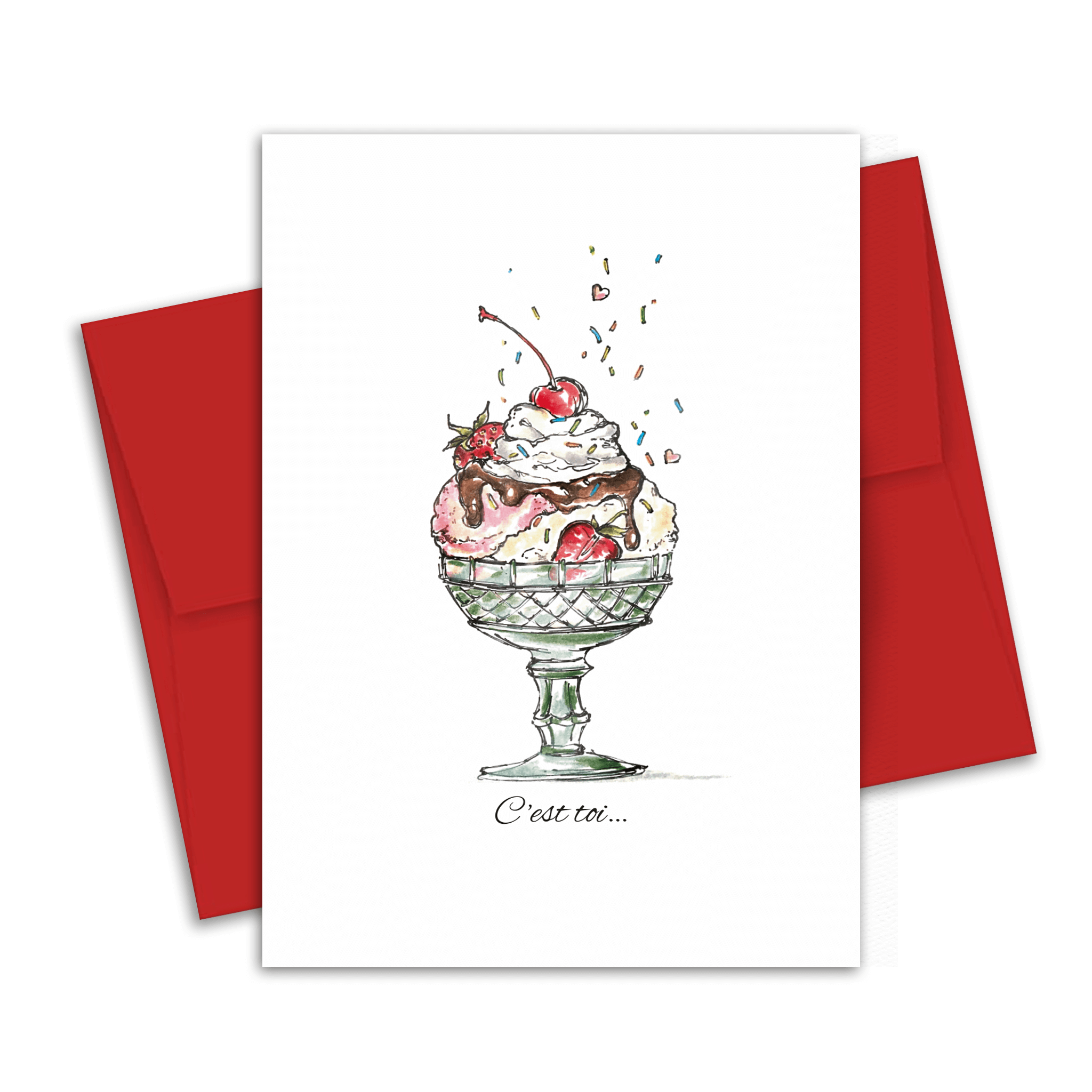Carte de souhaits - Amour - Sundae