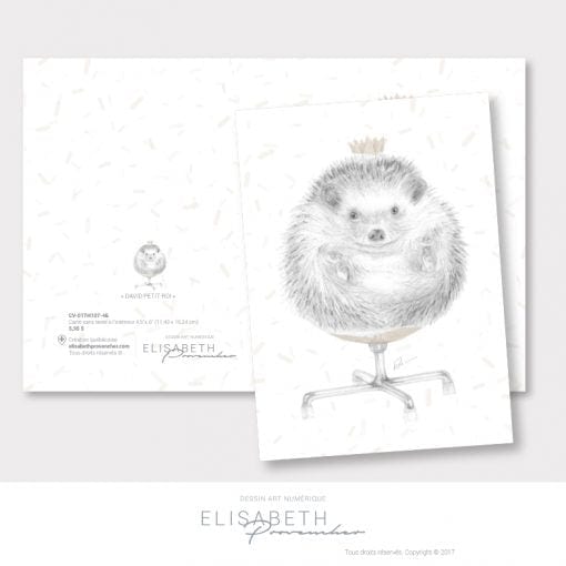 Carte de souhaits - David Petit Roi