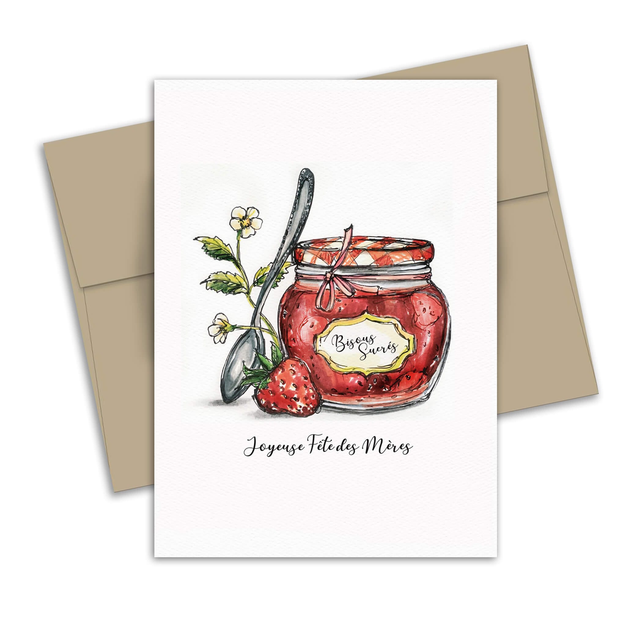 Carte de souhaits - Fête des mères - Confiture