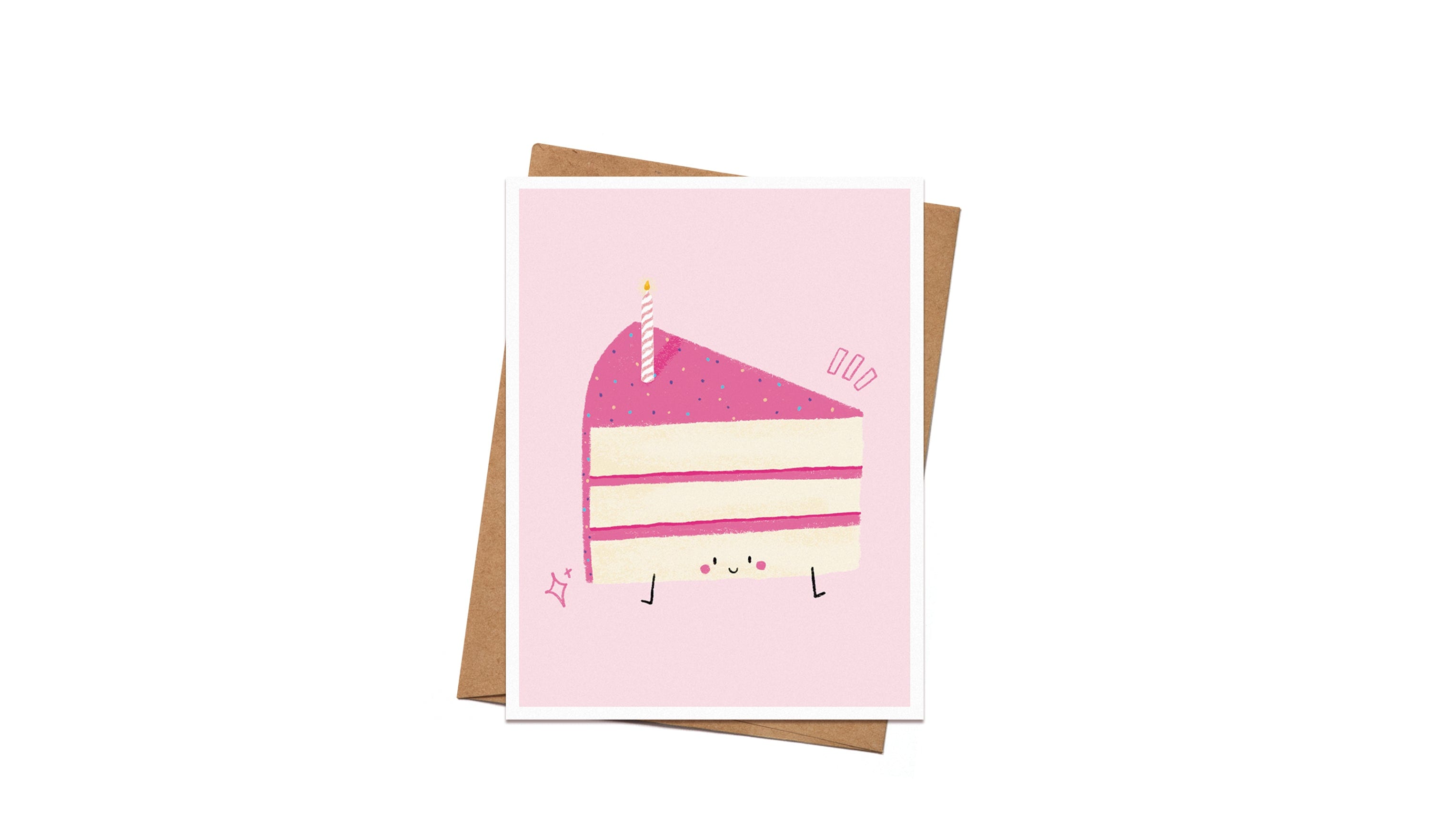 Carte de souhaits - Gâteau d'anniversaire
